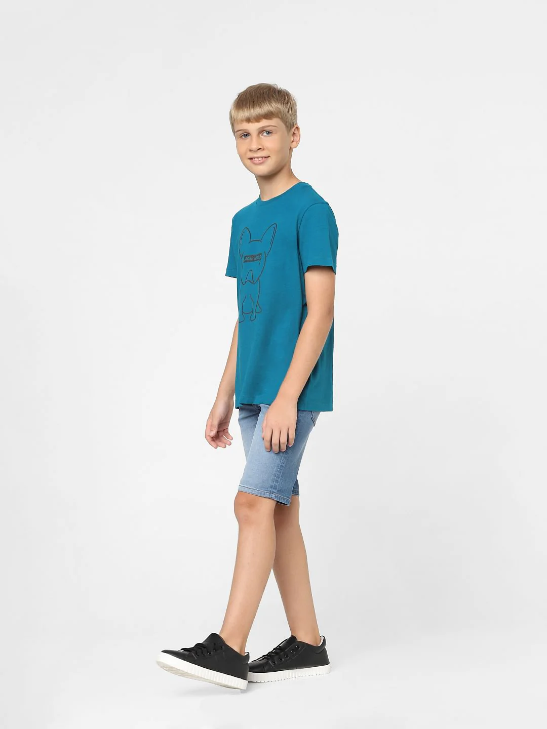 Boys Green Logo Print T-shirt - Image 6