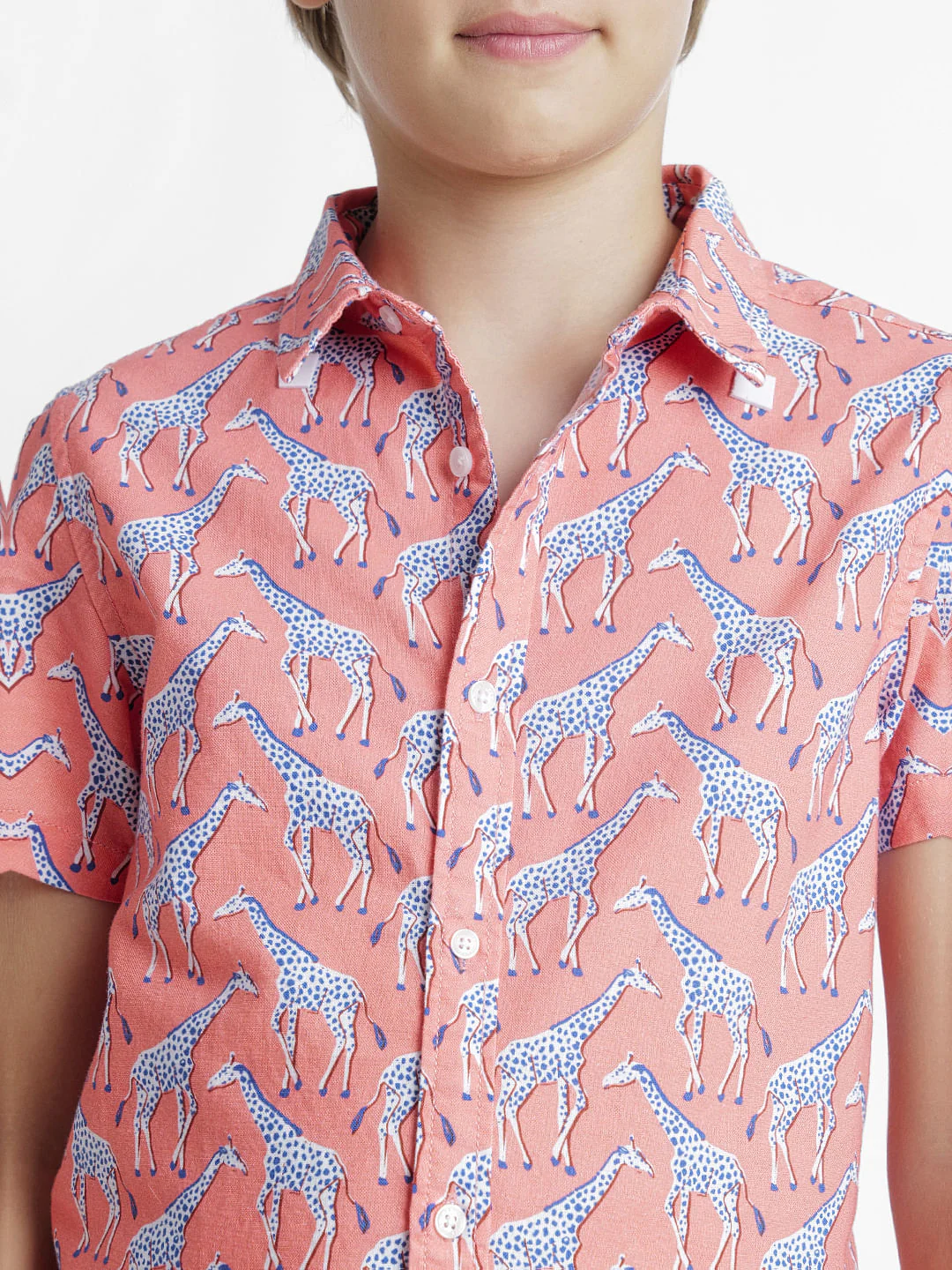 Coral Printed Short Sleeves Shirt - Image 5