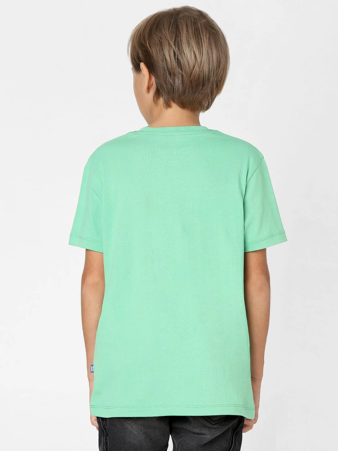 Boys Green Crew Neck T-shirt - Image 4