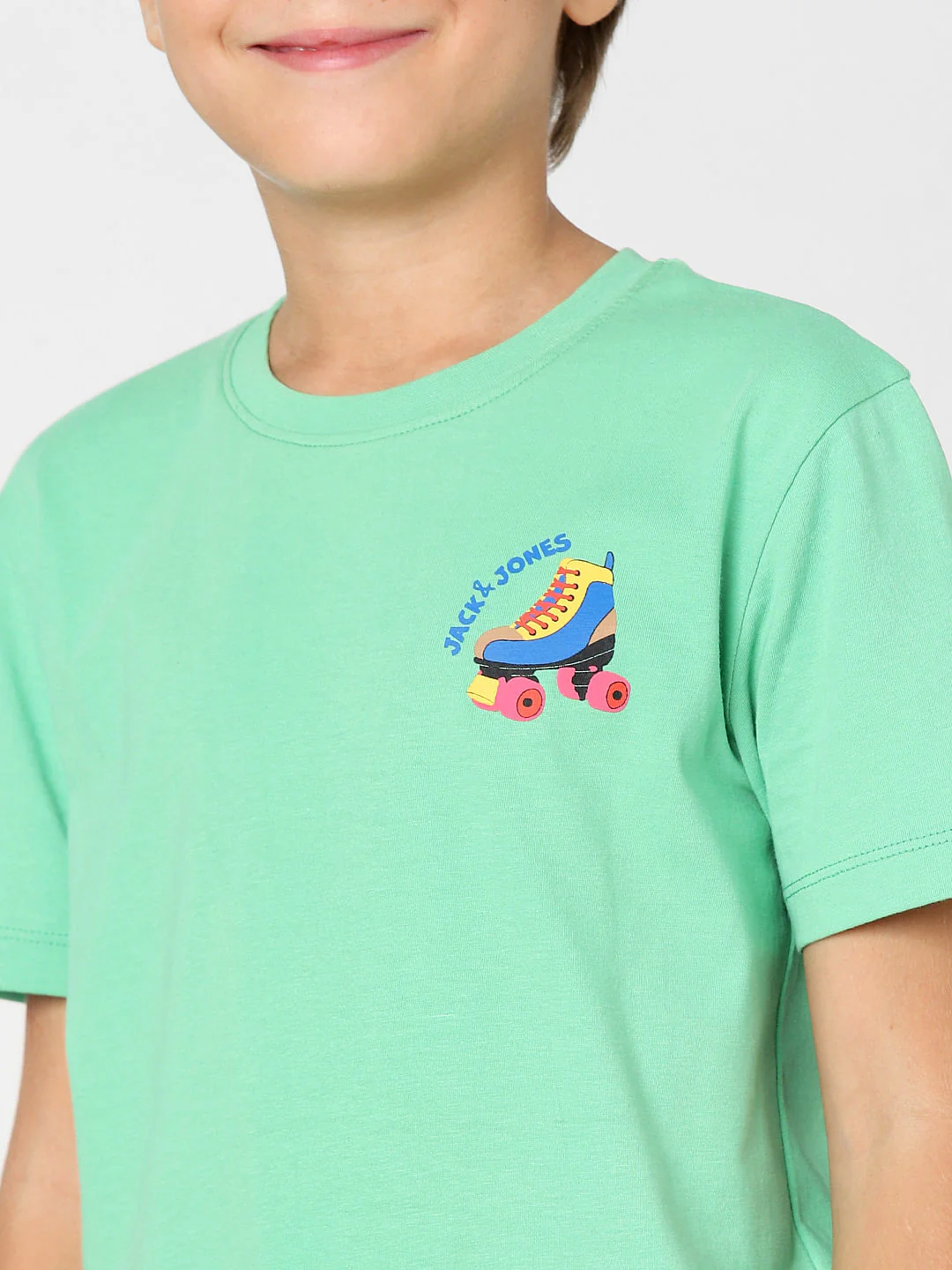 Boys Green Crew Neck T-shirt - Image 5