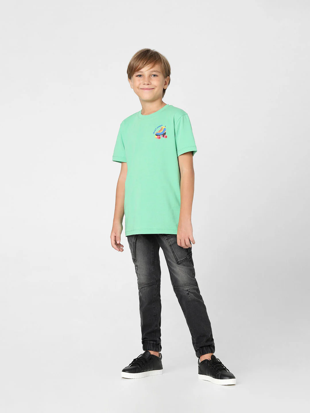 Boys Green Crew Neck T-shirt - Image 6