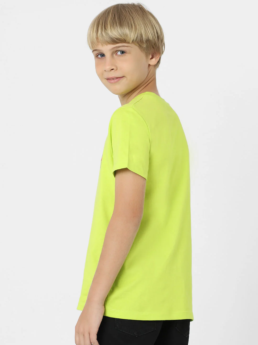 BOYS Green Logo Print T-shirt - Image 4