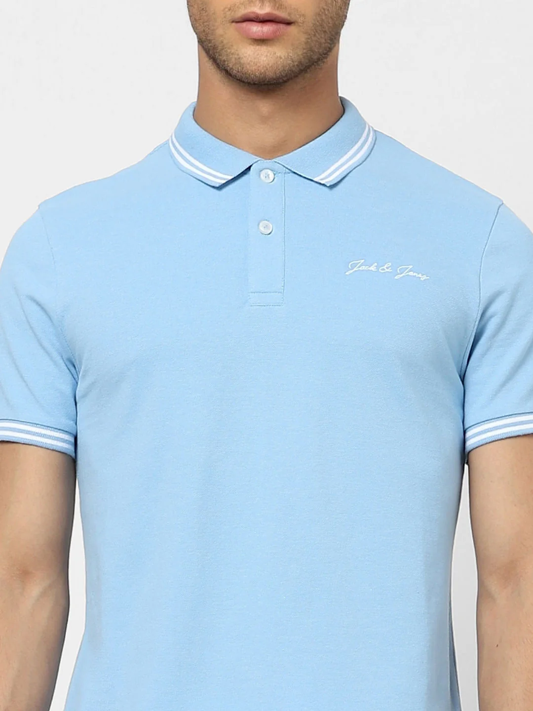 Light Blue Polo T-shirt - Image 5