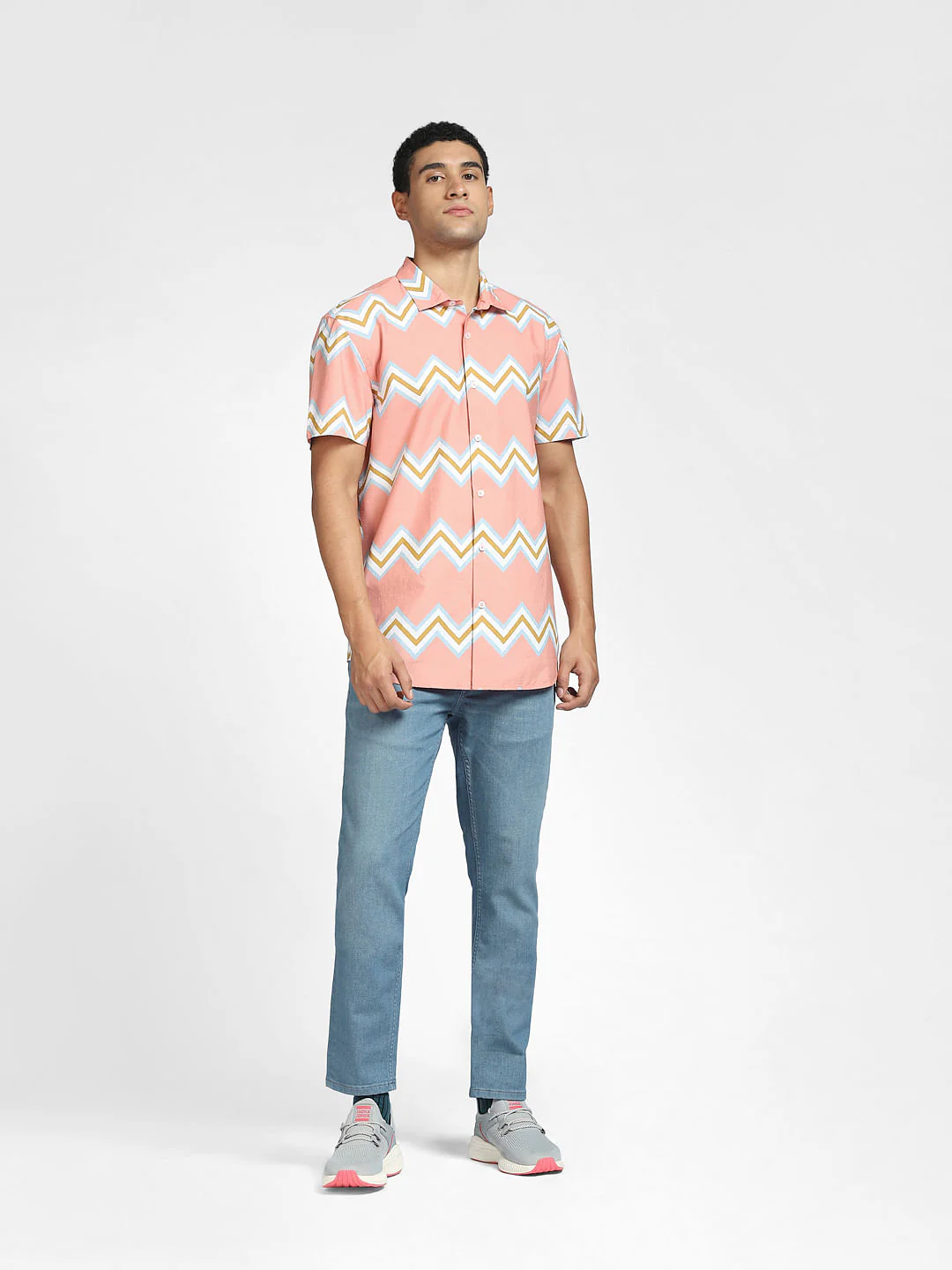Pink Chevron Print Shirt - Image 6