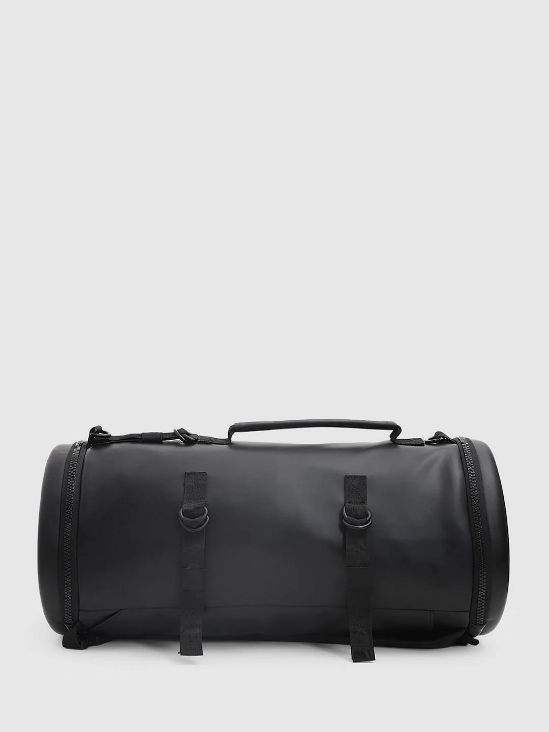 Black Hard Shell PU Duffle Bag - Image 3