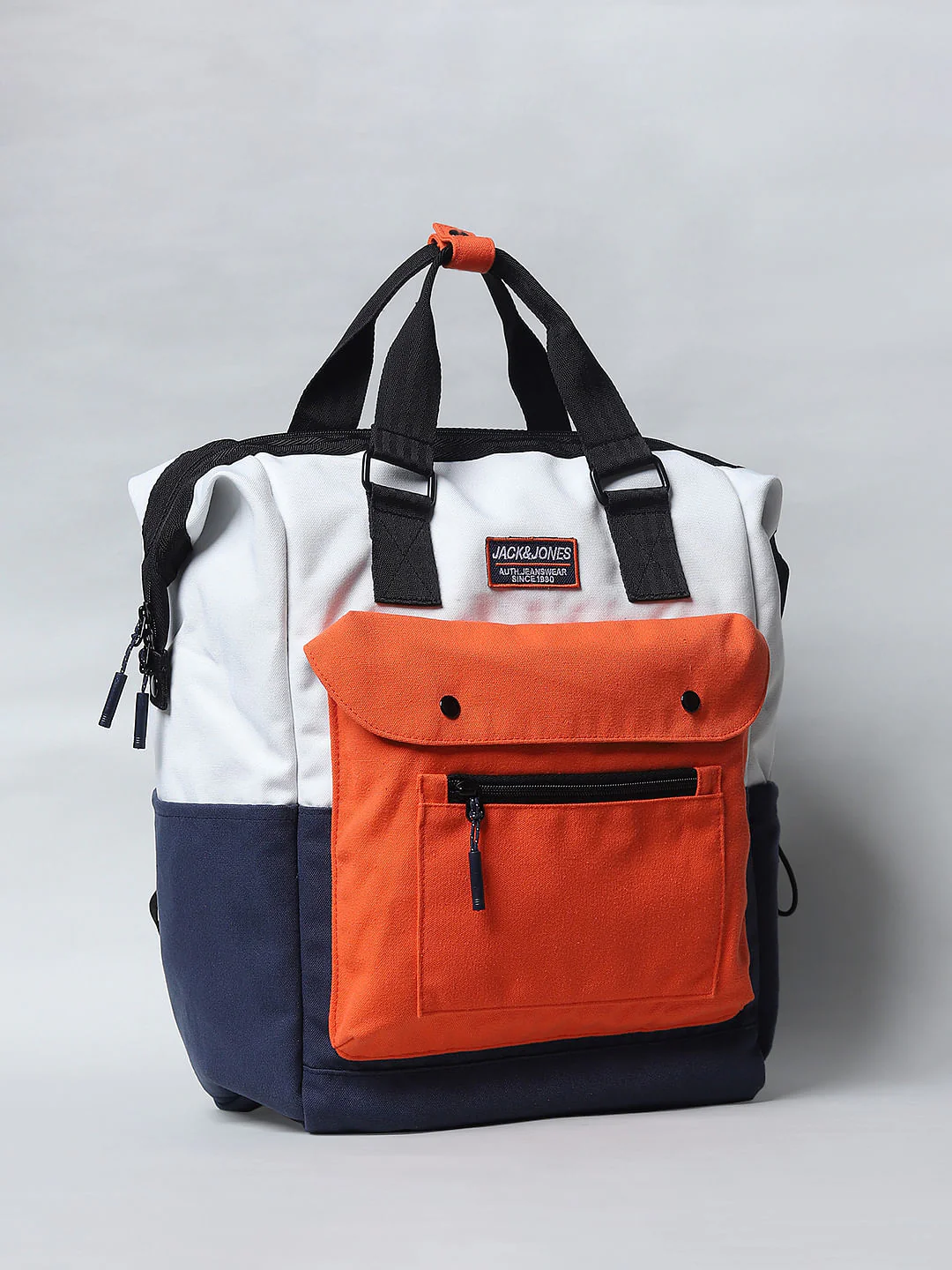 Blue Colourblocked Backpack - Image 2