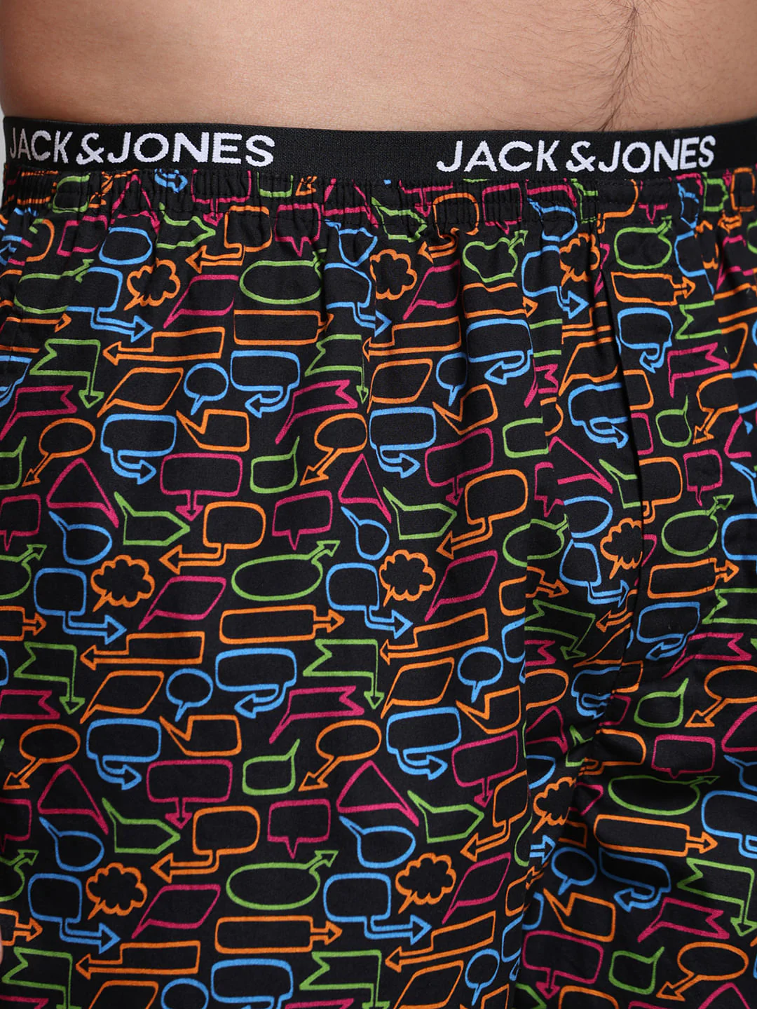 Black Printed Cotton Boxers - Image 5