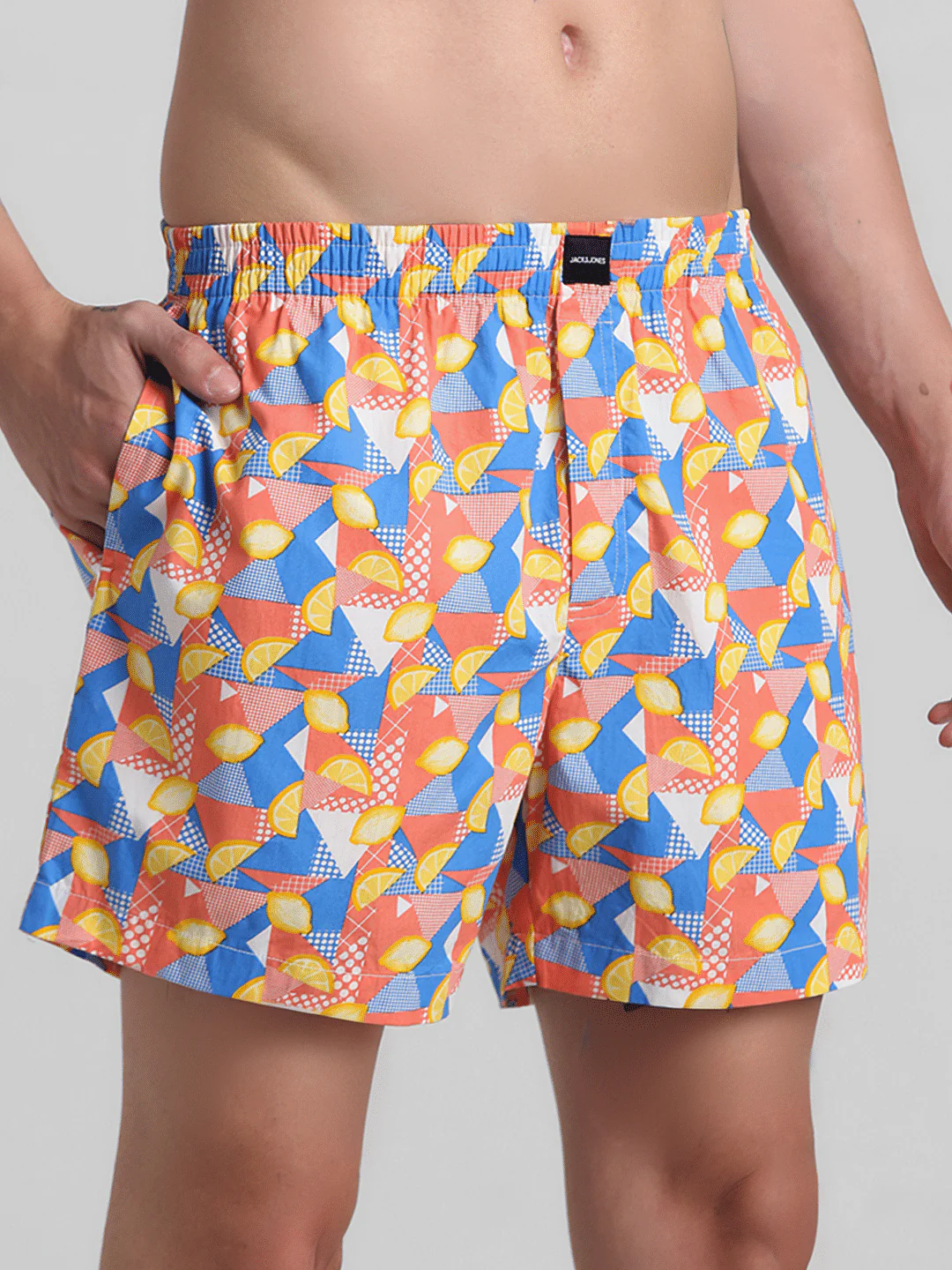 White Lemonade Print Cotton Boxers - Image 2