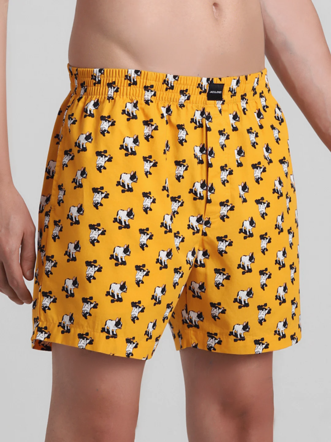 Orange Doggo Print Cotton Boxers - Image 2