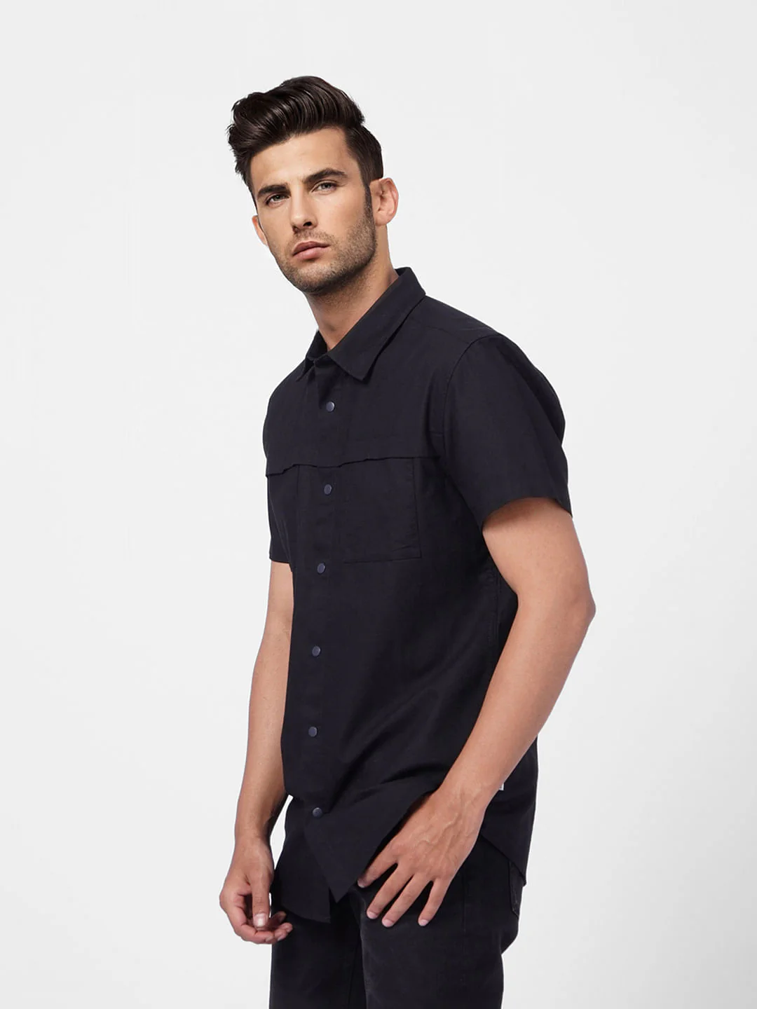 Black Short Sleeves Shirt - Image 3