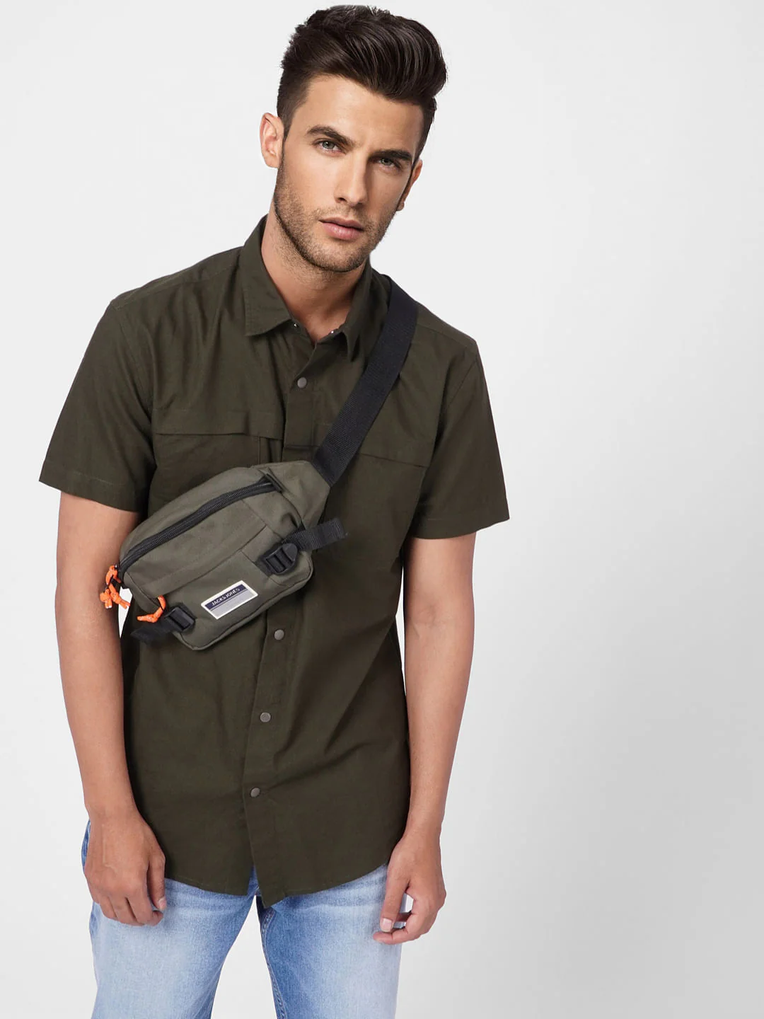 Olive Short Sleeves Shirt