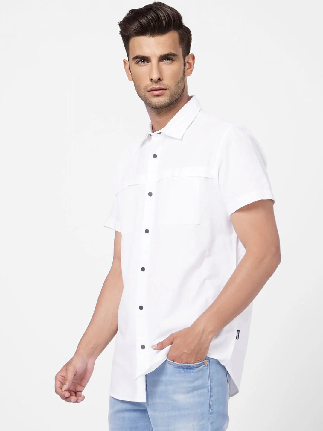 White Short Sleeves Shirt - Image 3