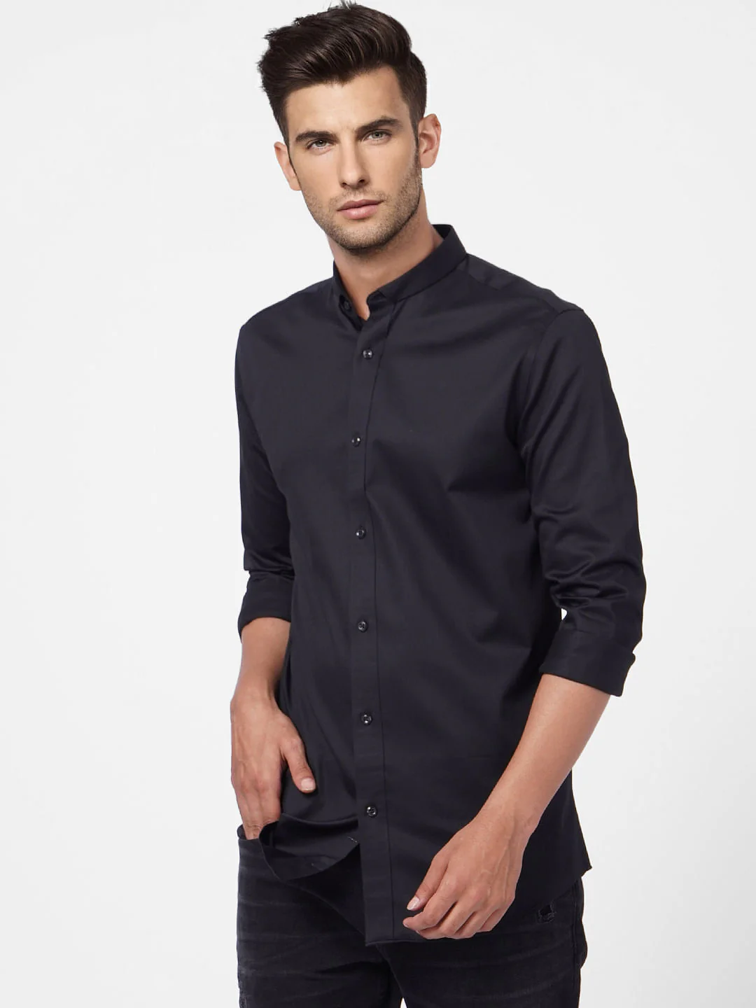 Black Full Sleeves Shirt - Image 2