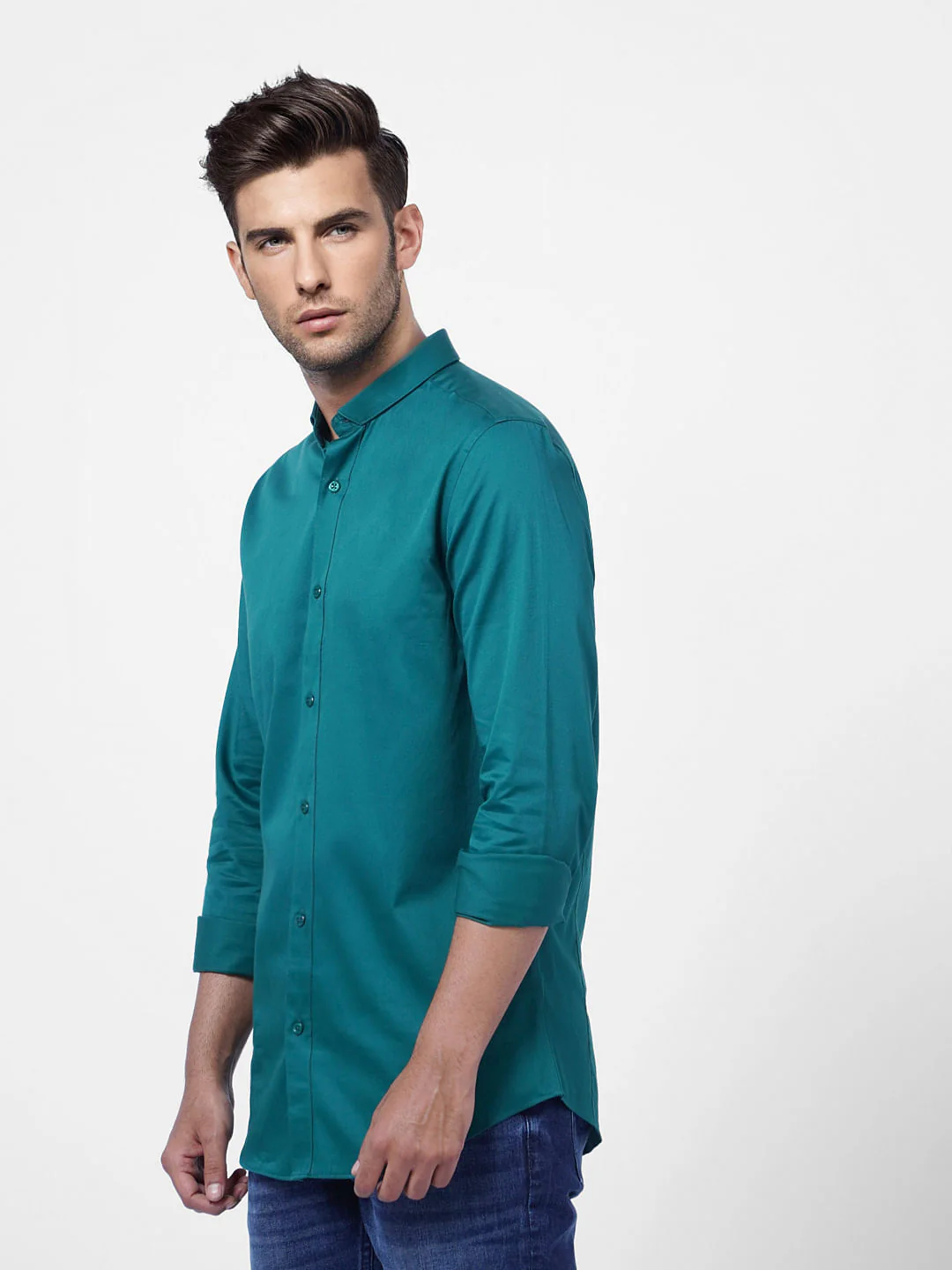 Green Full Sleeves Shirt - Image 3