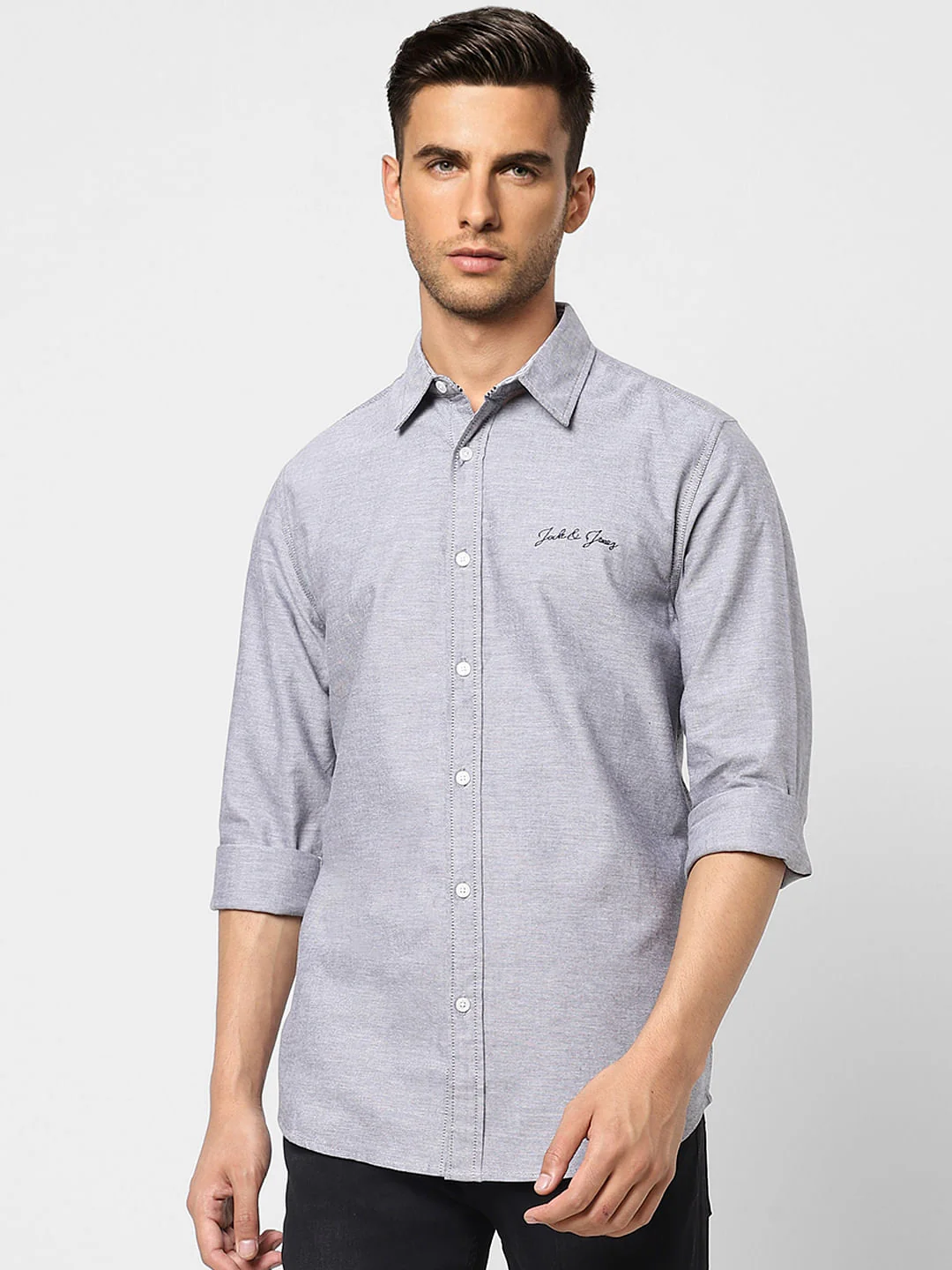 Grey Full Sleeves Shirt - Image 2