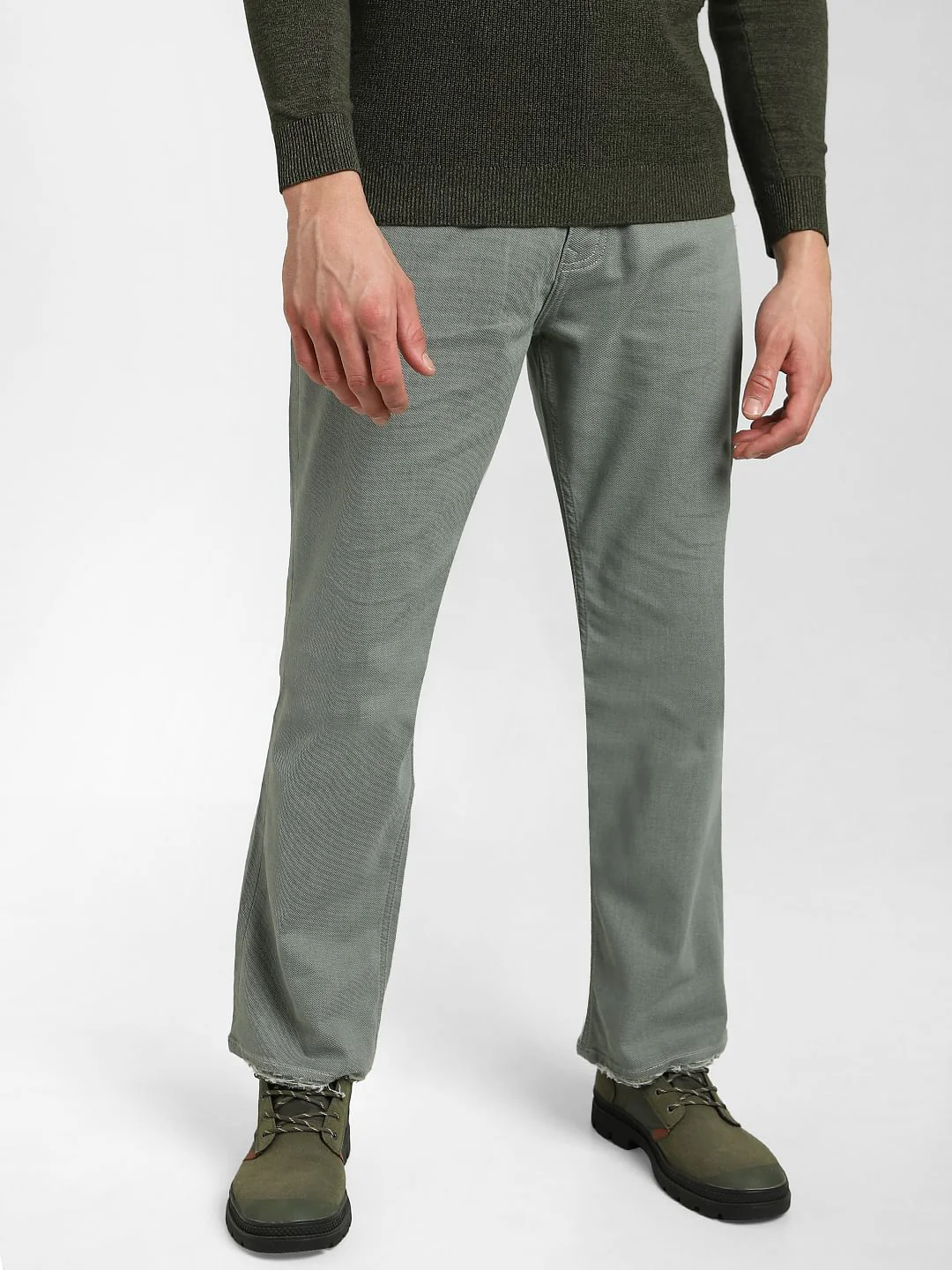 Green High Rise Ray Bootcut Jeans - Image 2