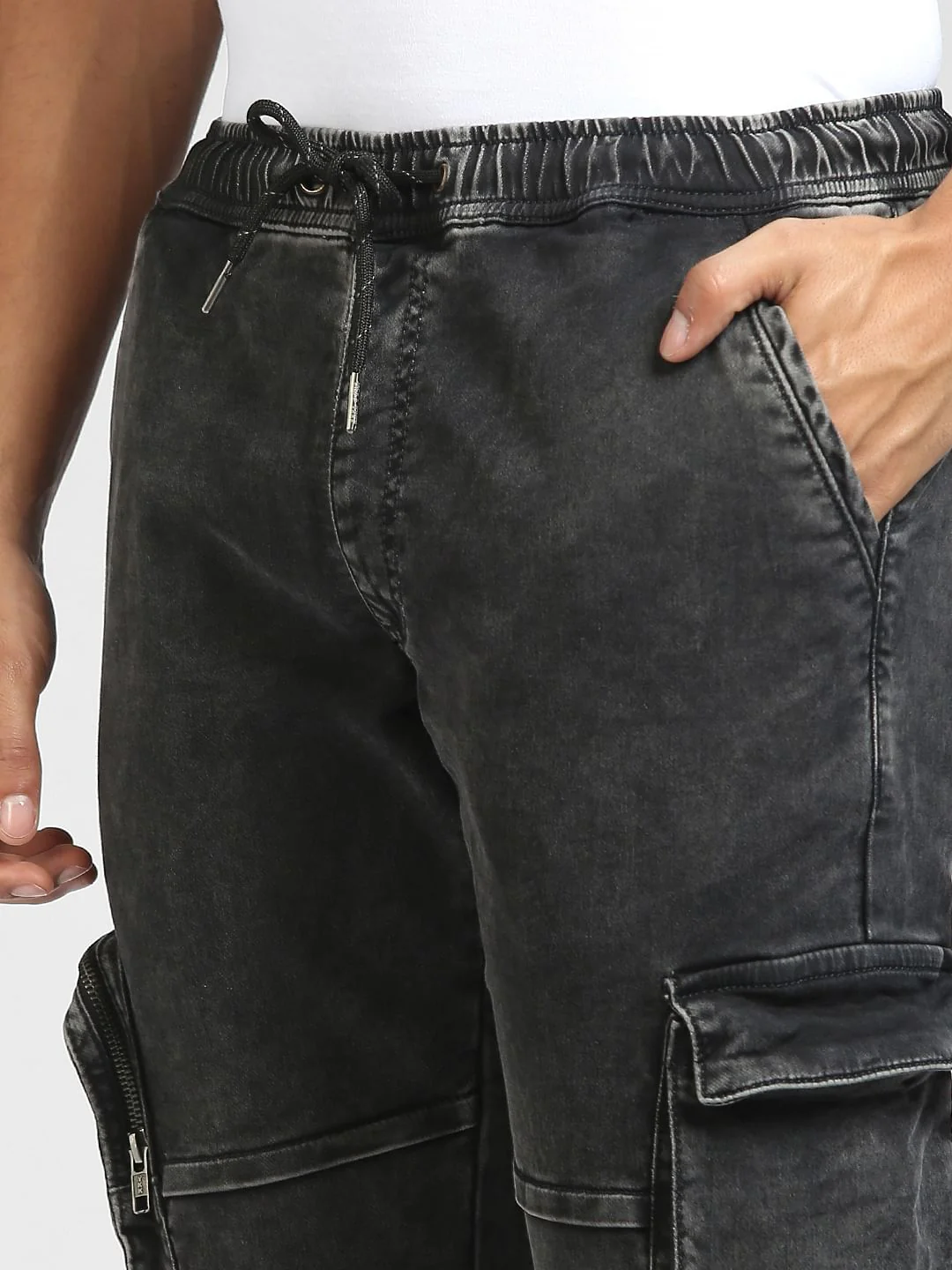 Black Low Rise Simon Anti Fit Jeans - Image 5