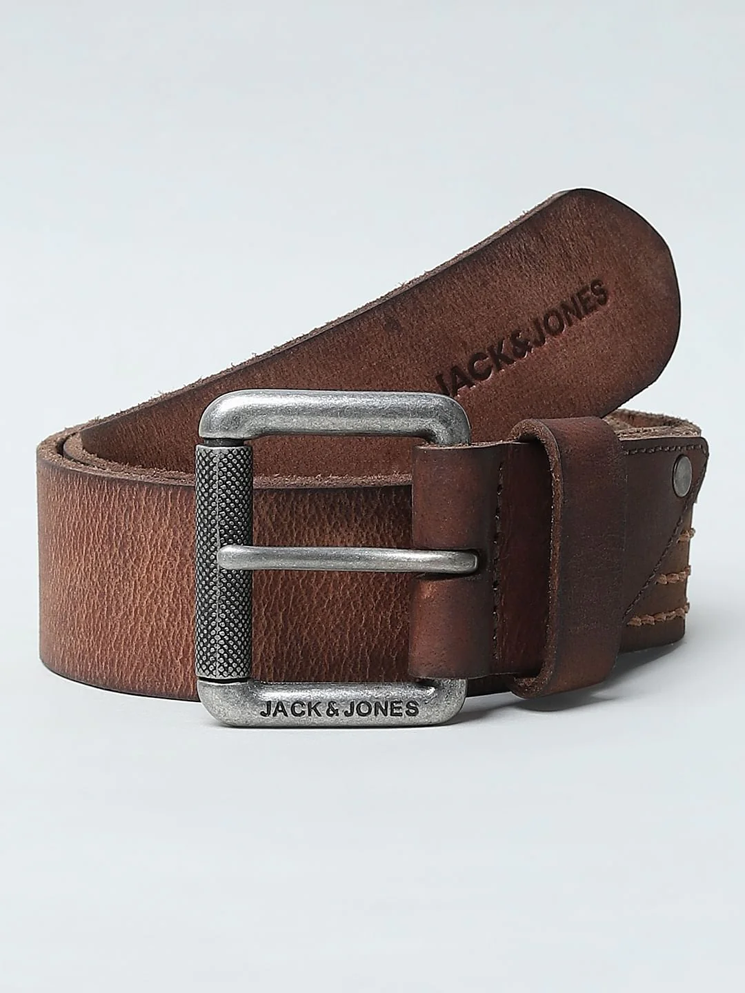 Brown Burnished Leather Belt - Image 2
