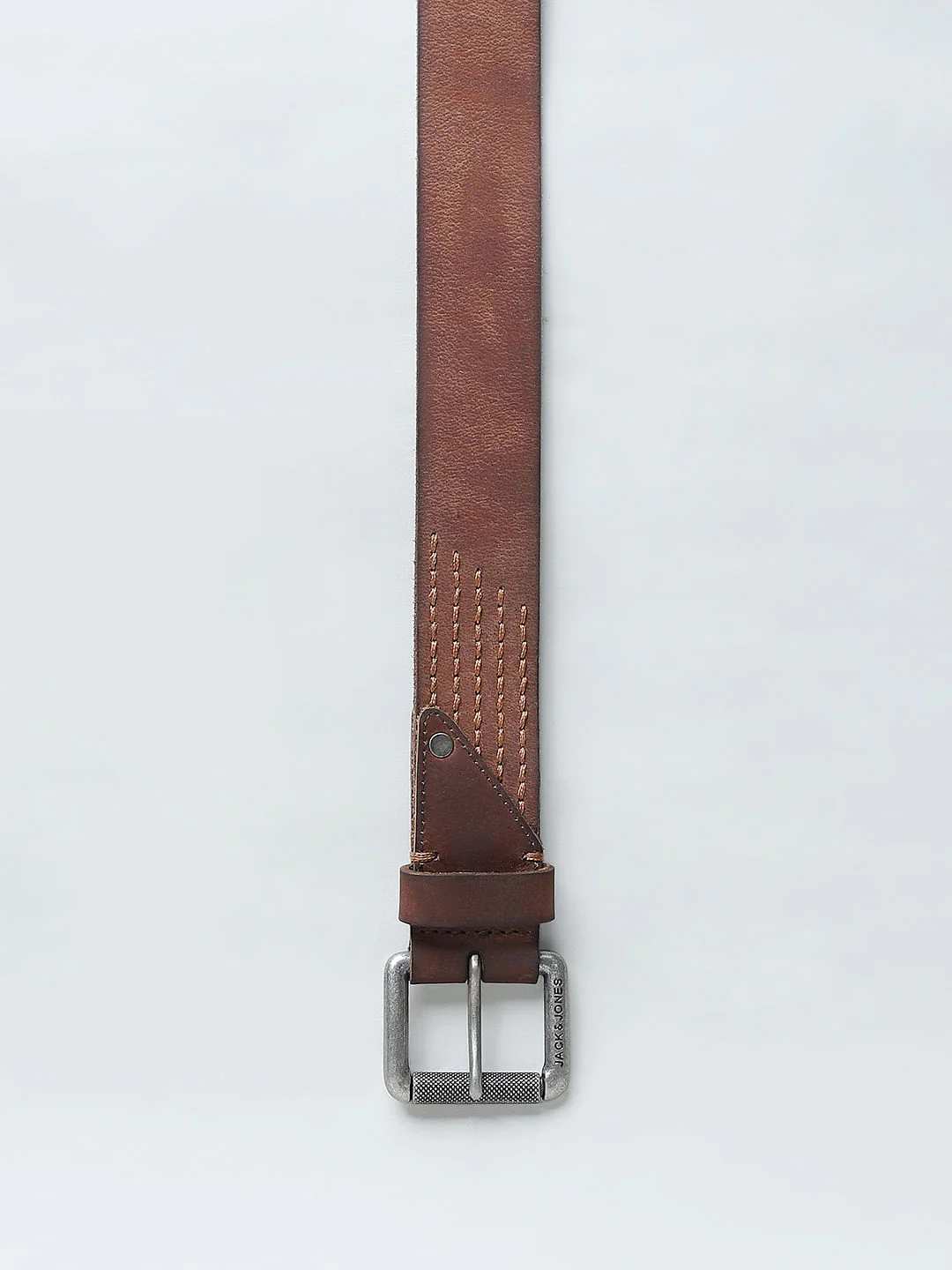 Brown Burnished Leather Belt - Image 4