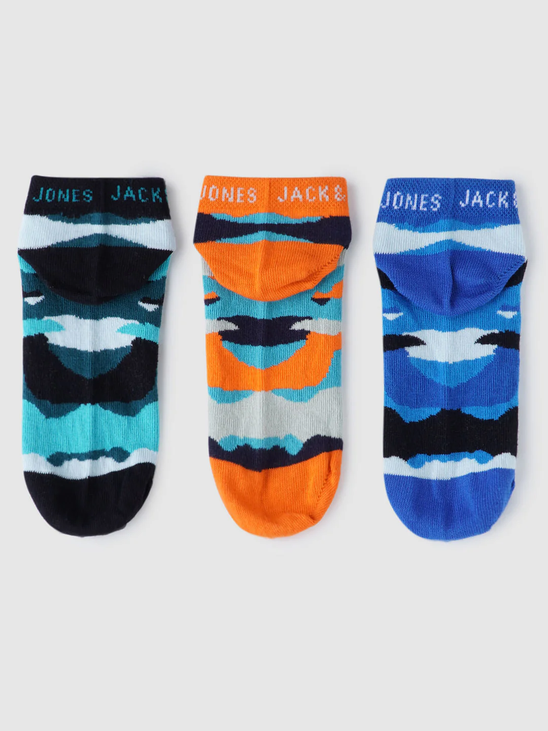 Boys Ankle Length Camo Print Socks - Pack of 3 - Image 7
