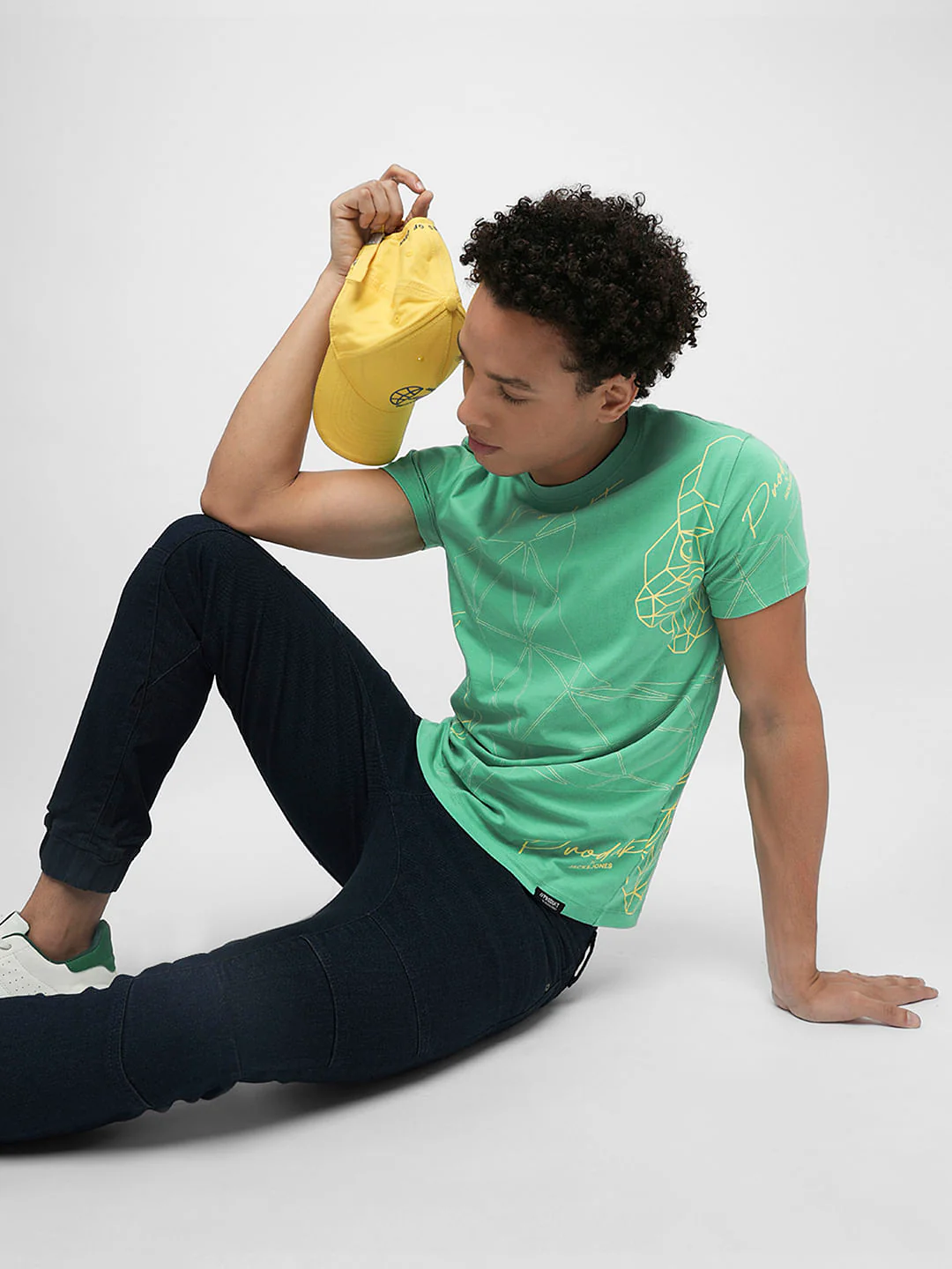 PRODUKT by JACK&JONES Aqua Green Doggo Print T-shirt