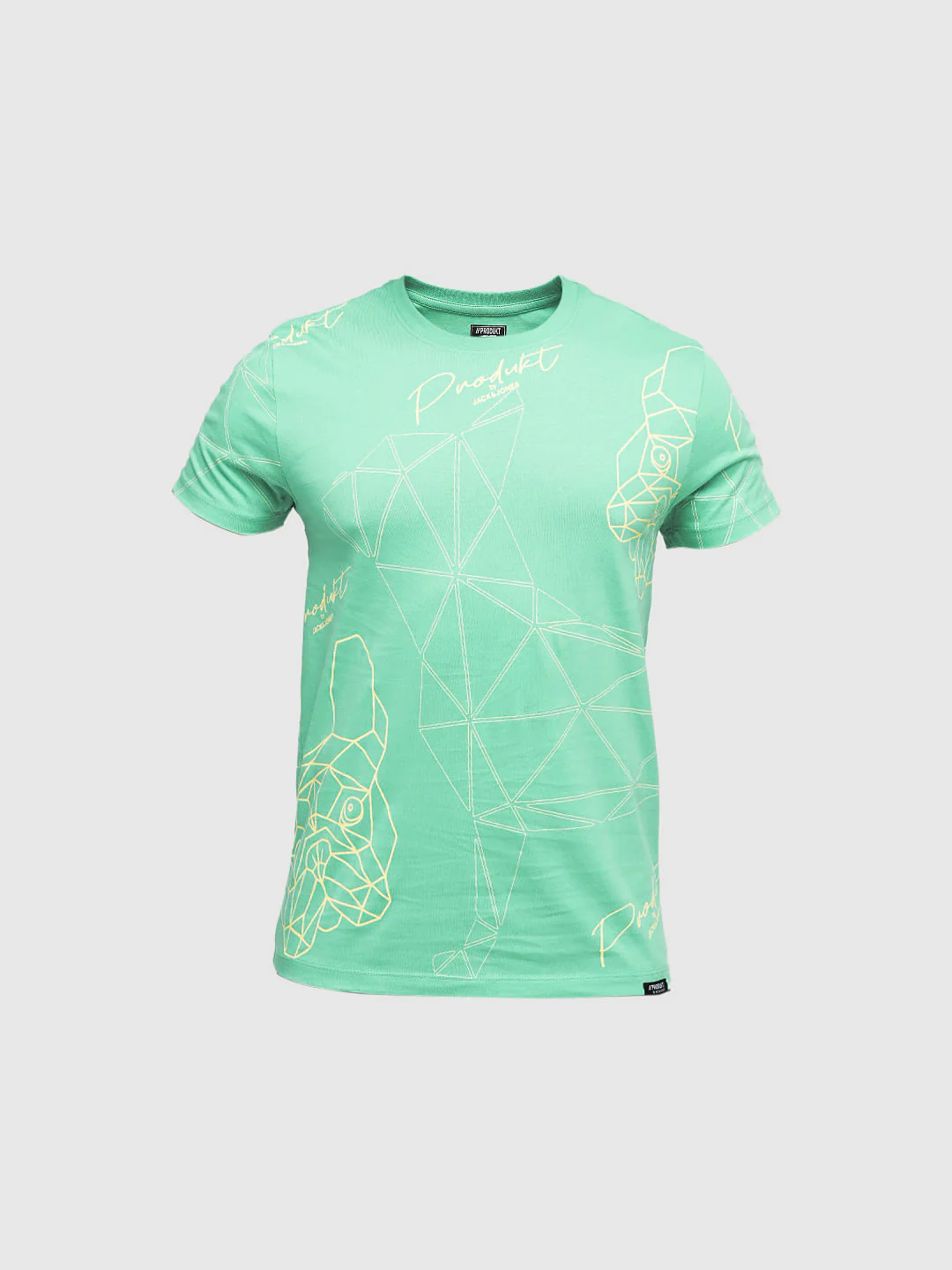 PRODUKT by JACK&JONES Aqua Green Doggo Print T-shirt - Image 7