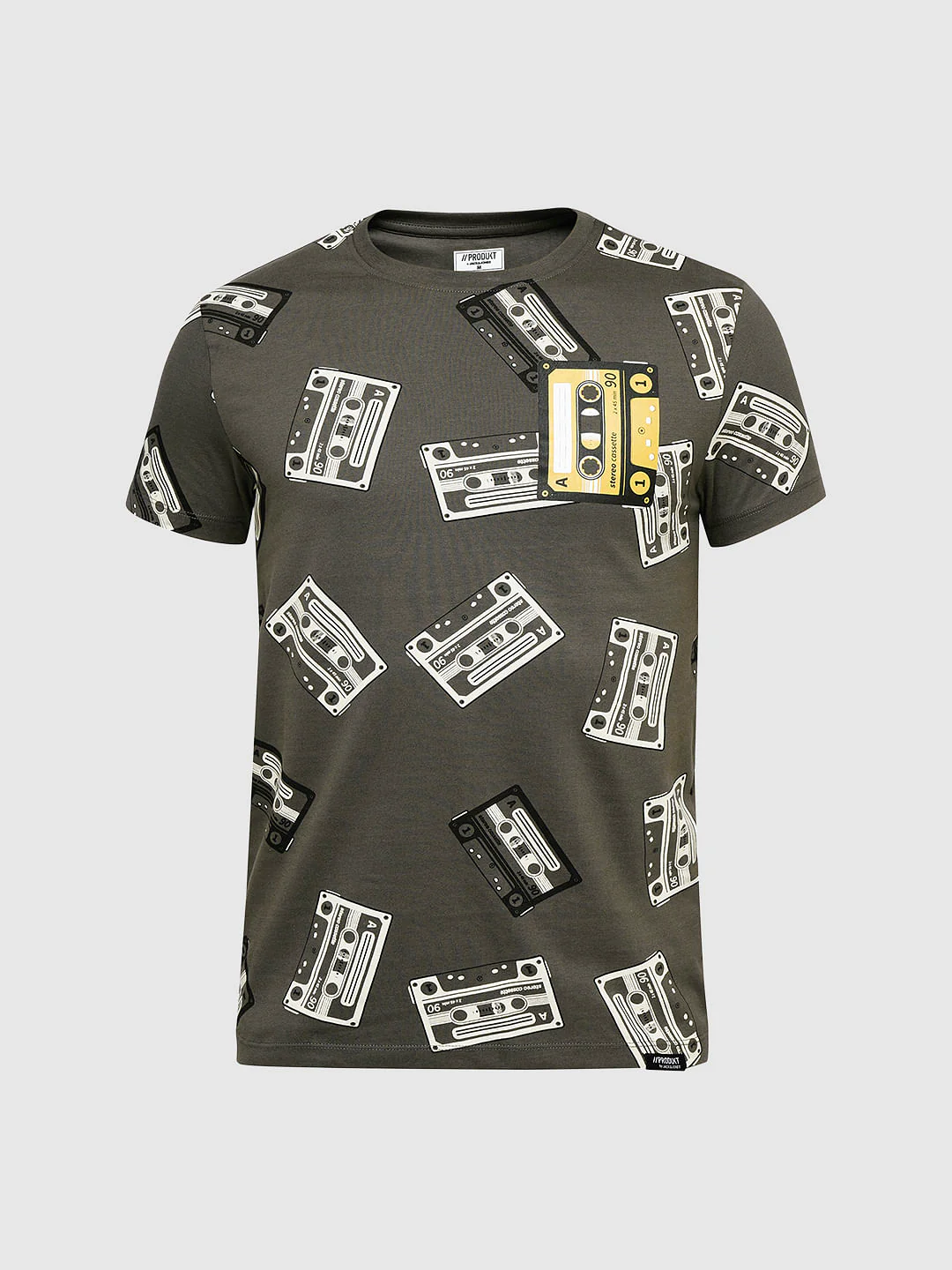 PRODUKT by JACK&JONES Dark Grey Printed Crew Neck T-shirt - Image 7