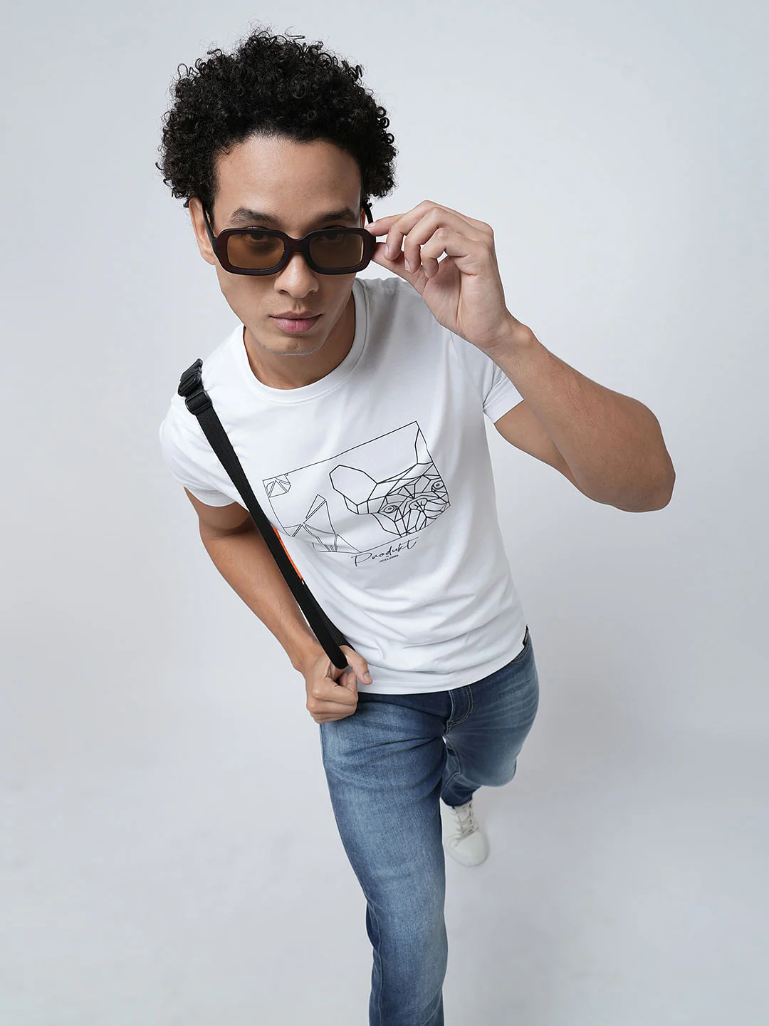 PRODUKT by JACK&JONES White Crew Neck T-shirt