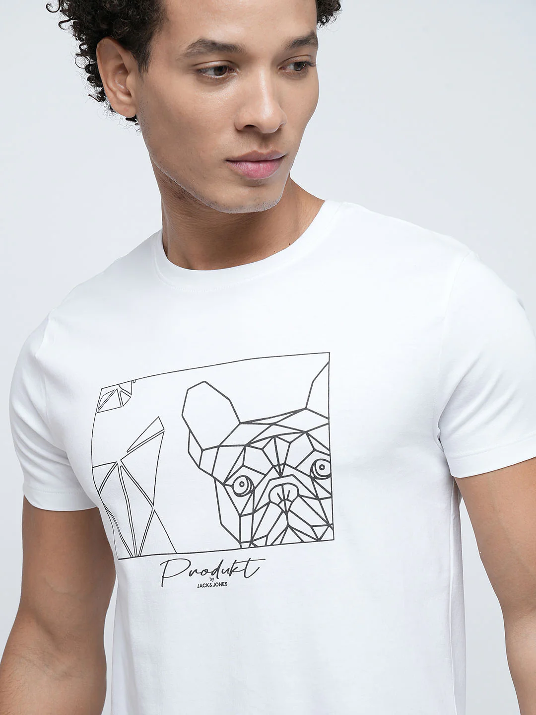 PRODUKT by JACK&JONES White Crew Neck T-shirt - Image 6