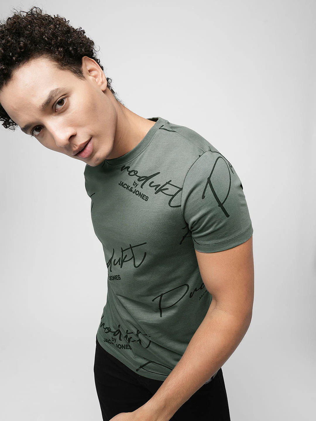 PRODUKT by JACK&JONES Dark Grey Logo Crew Neck T-shirt