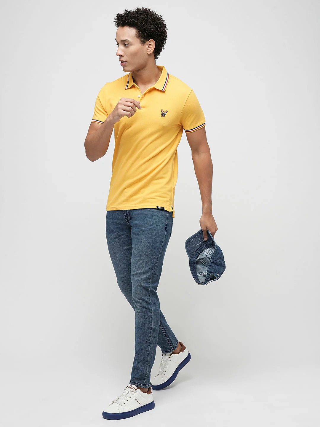 PRODUKT by JACK&JONES Blue Mid Rise Slim Fit Jeans - Image 5