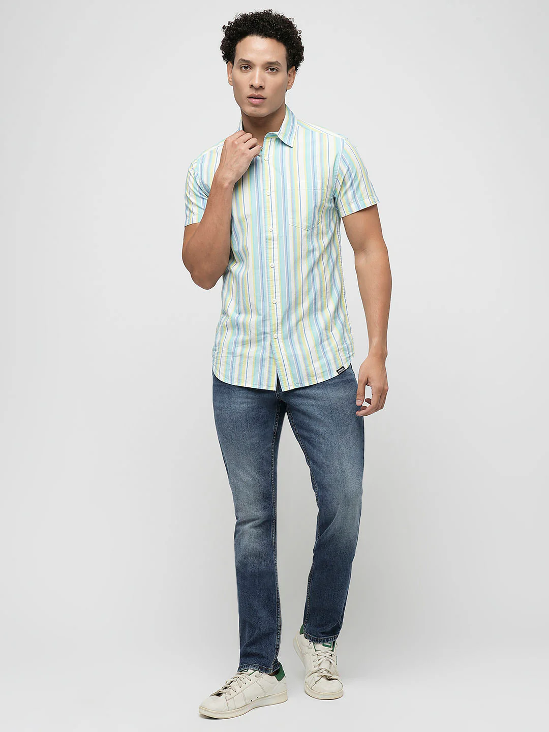PRODUKT by JACK&JONES Dark Blue Mid Rise Slim Fit Jeans - Image 5