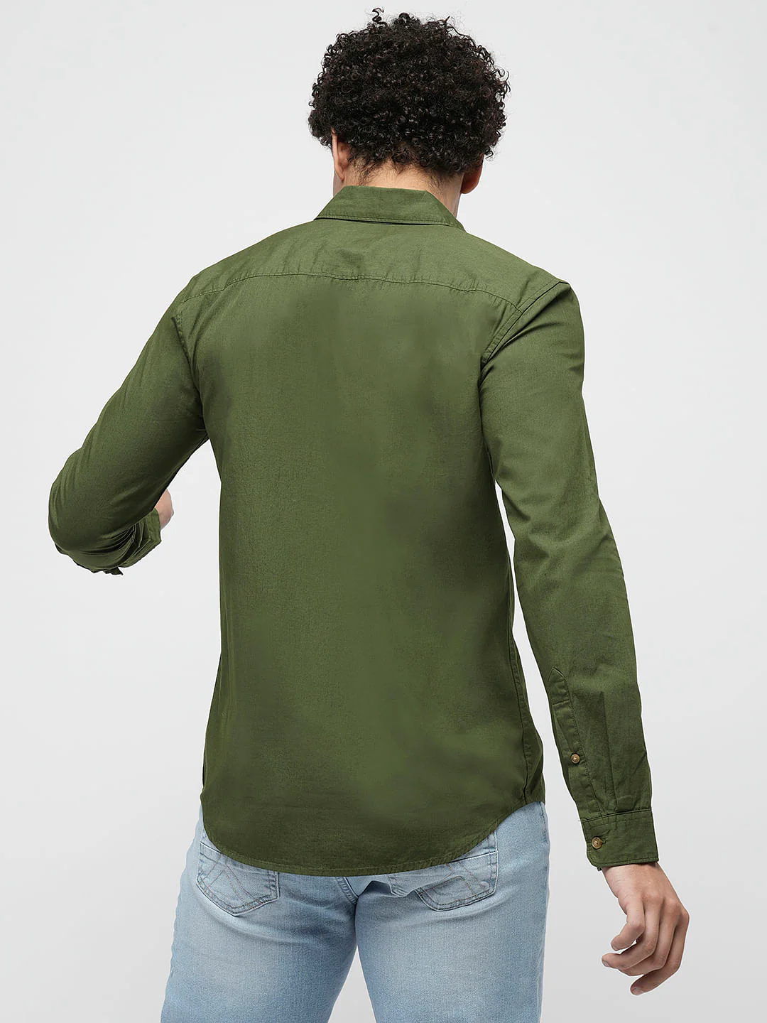 PRODUKT by JACK&JONES Green Printed Full Sleeves Shirt - Image 4