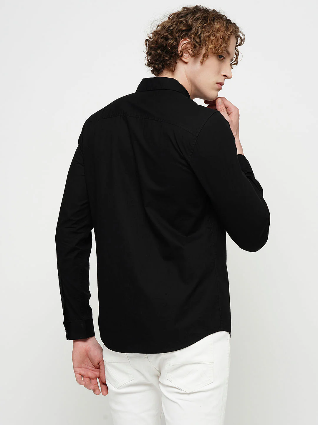 PRODUKT by JACK&JONES Black Printed Full Sleeves Shirt - Image 4