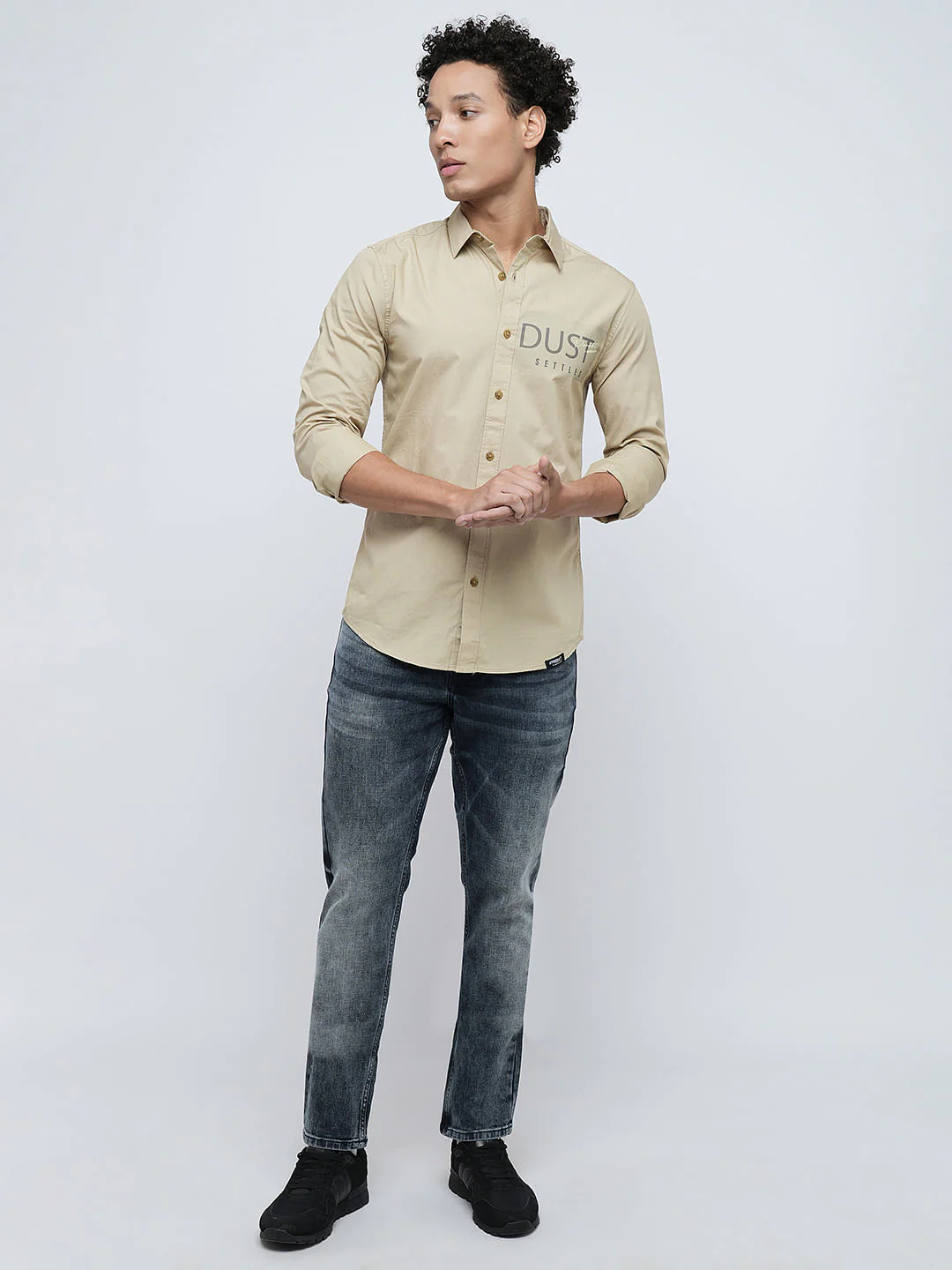 PRODUKT by JACK&JONES Light Brown Full Sleeves Shirt - Image 5