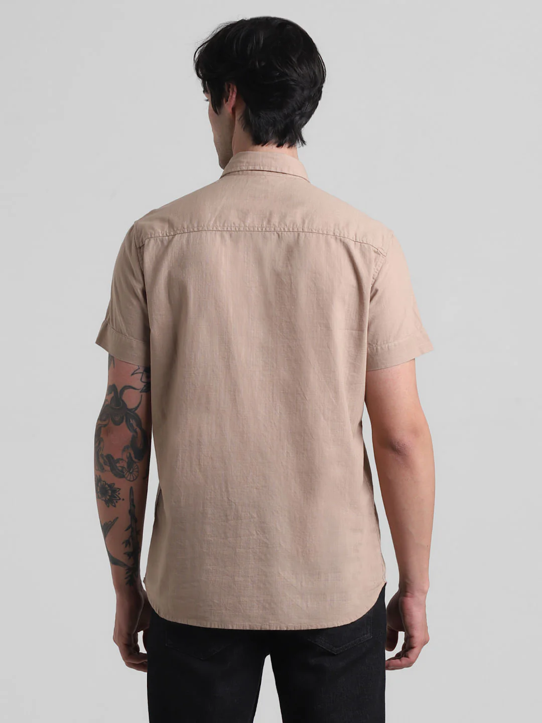 PRODUKT by JACK&JONES Brown Cotton Short Sleeves Shirt - Image 4