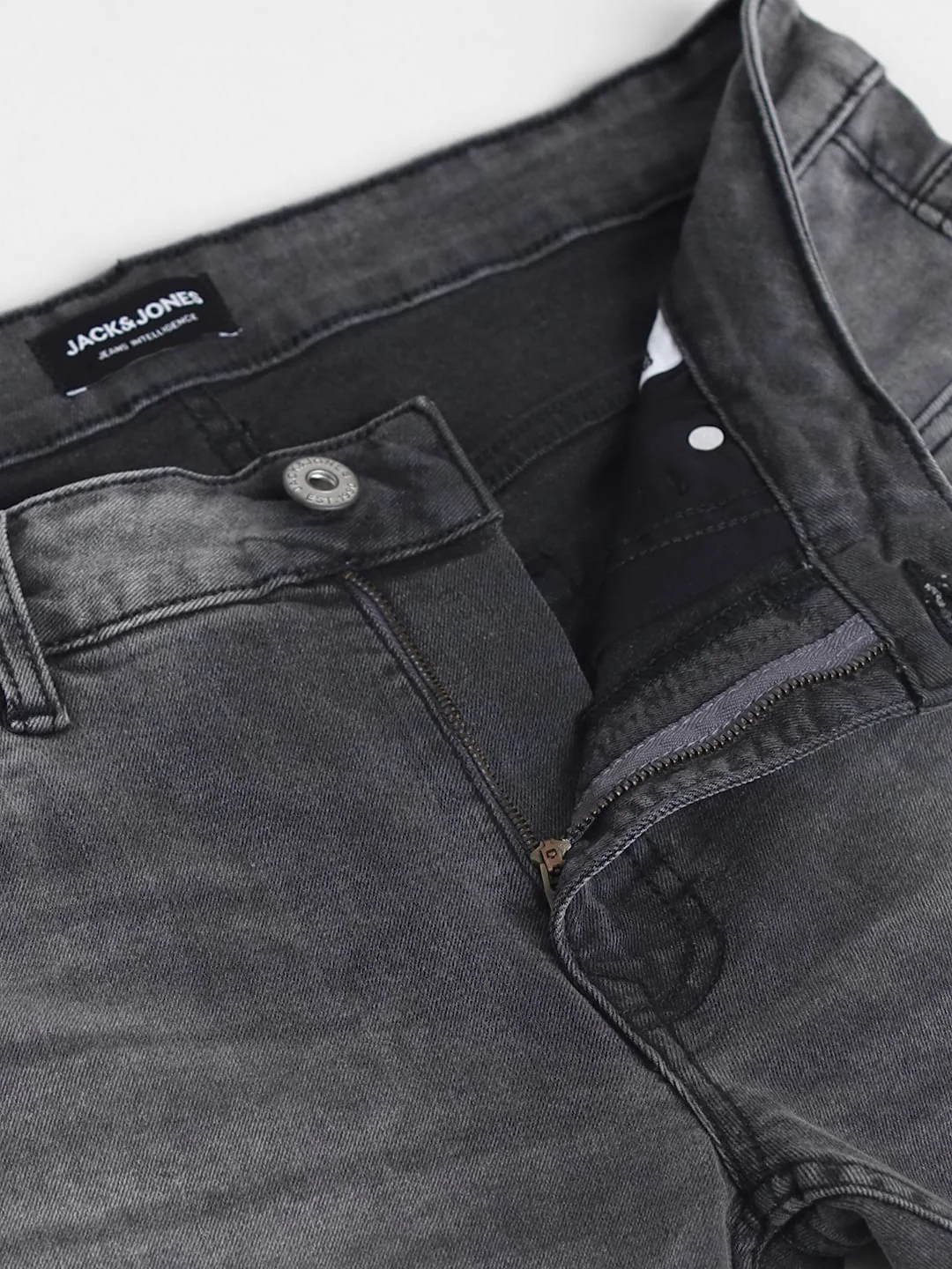 Grey Low Rise Ben Skinny Fit Jeans - Image 5