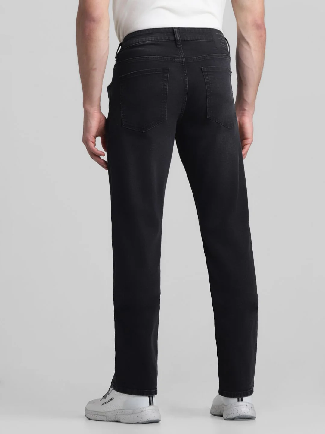 Dark Grey Mid Rise Clark Regular Fit Jeans - Image 3