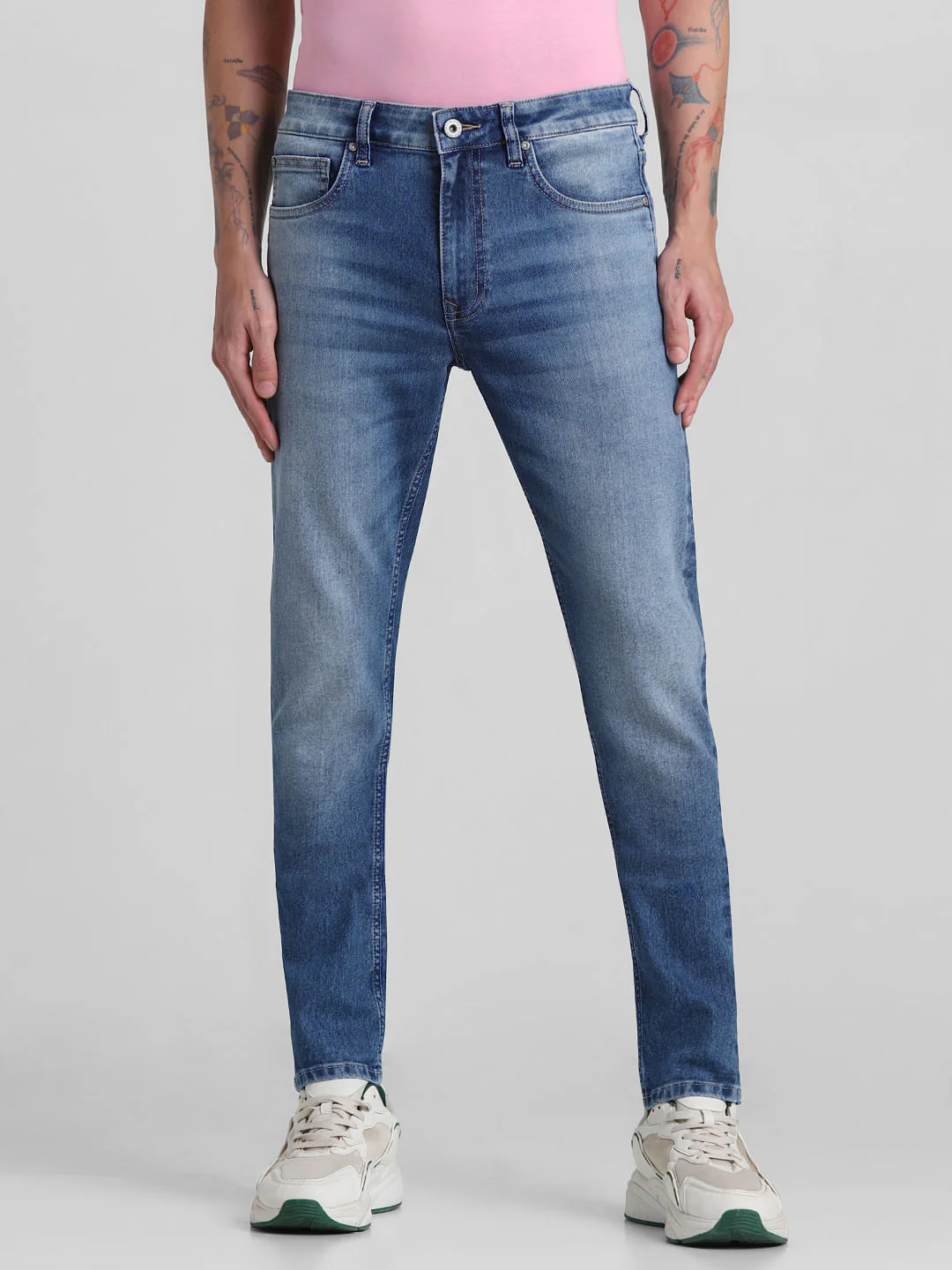 Light Blue Low Rise Skinny Fit Jeans