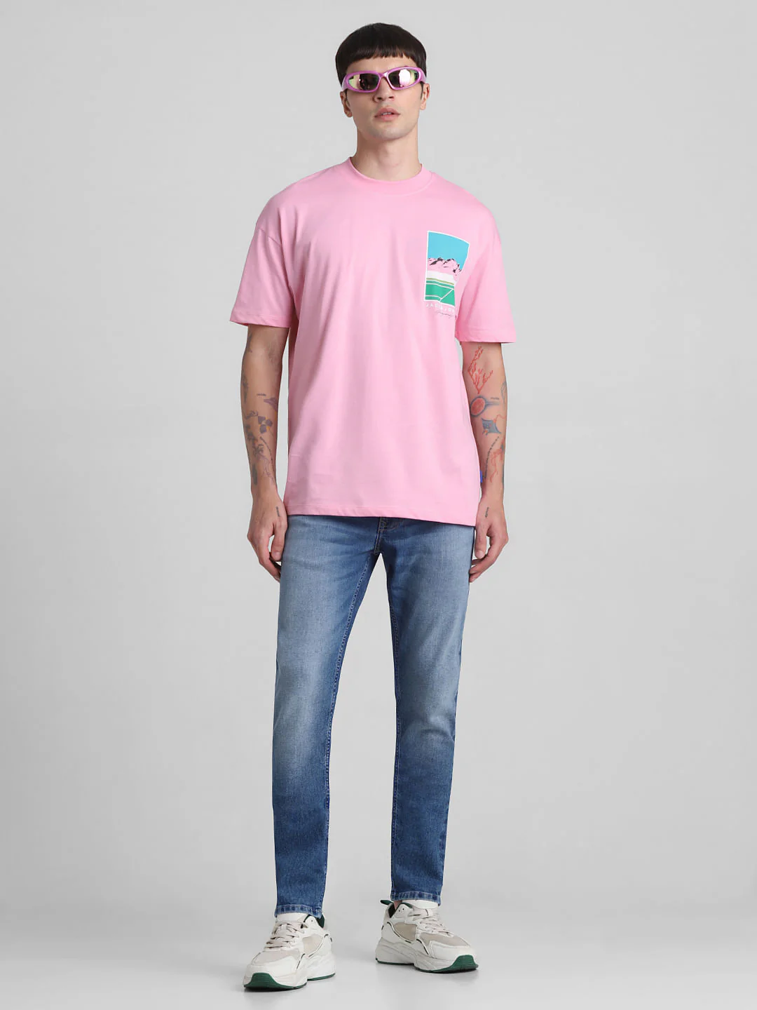 Light Blue Low Rise Skinny Fit Jeans - Image 6