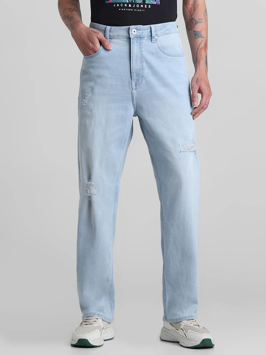 Light Blue High Rise Dario Loose Fit Jeans