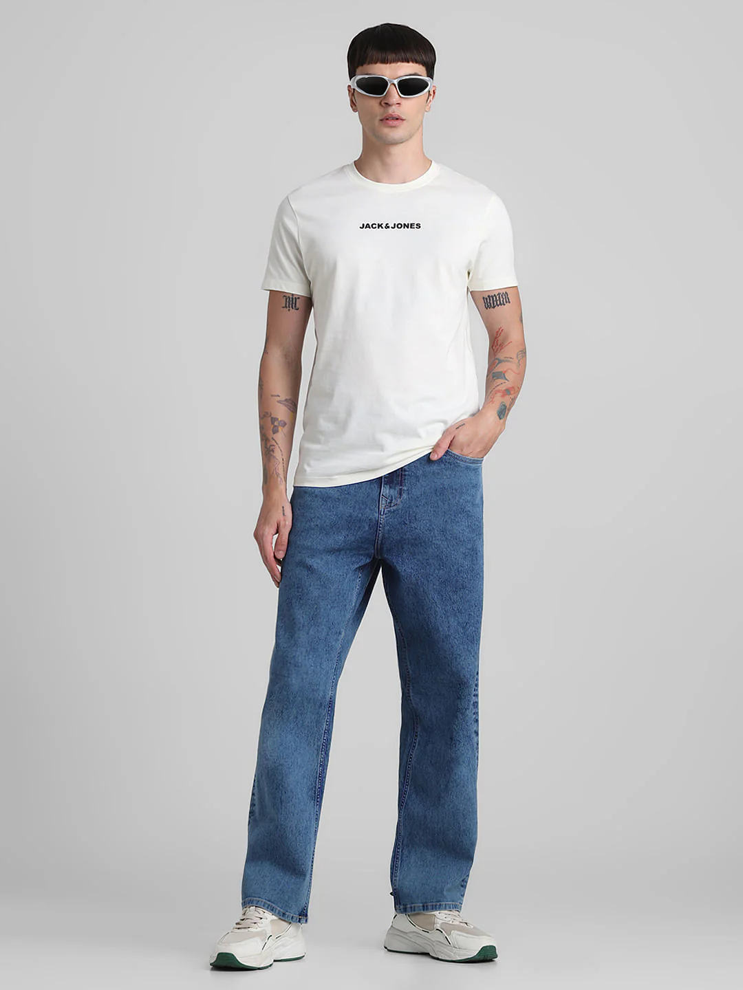 Light Blue High Rise Dario Loose Fit Jeans - Image 6