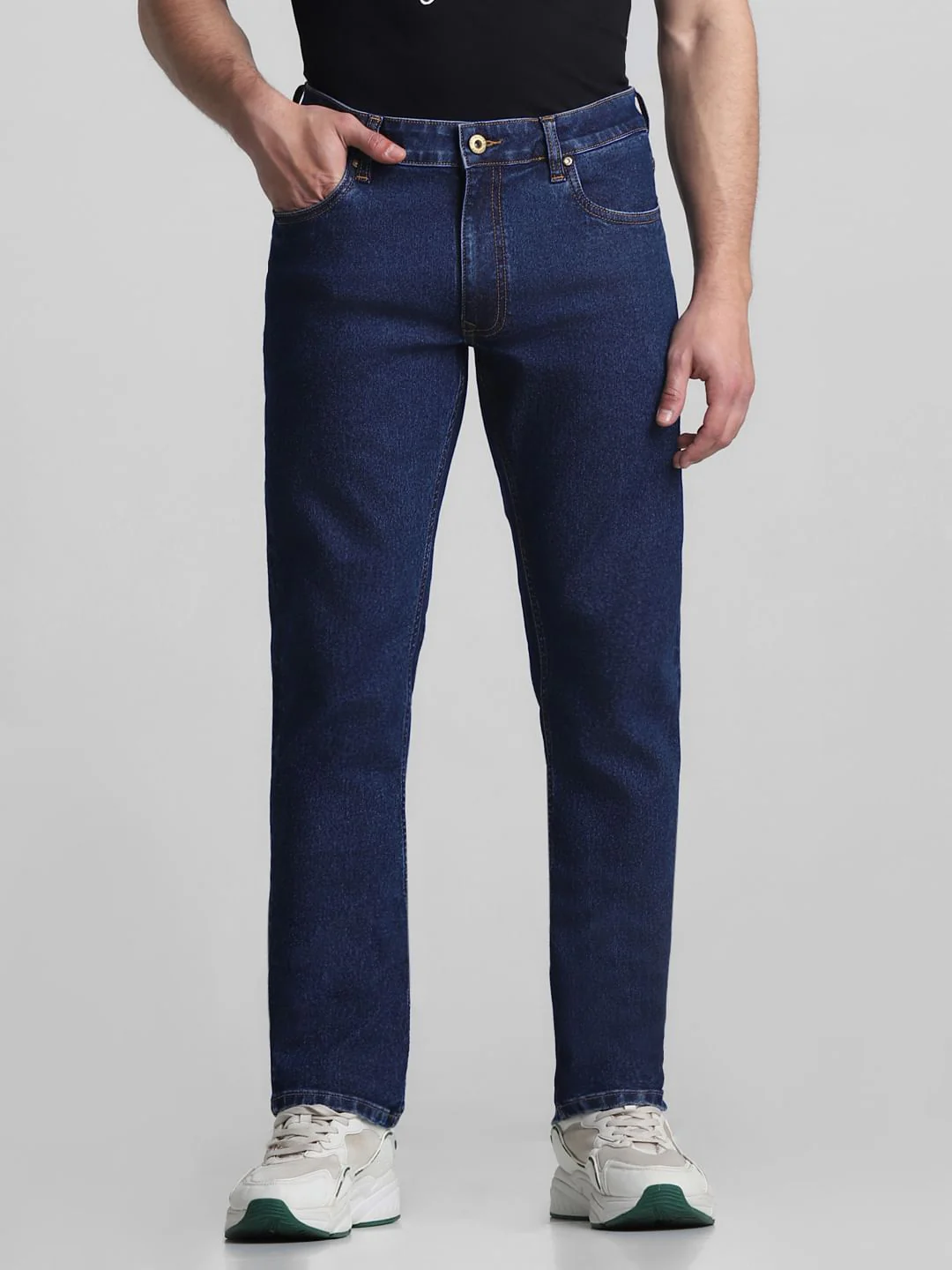 Blue Low Rise Tim Anti Fit Jeans