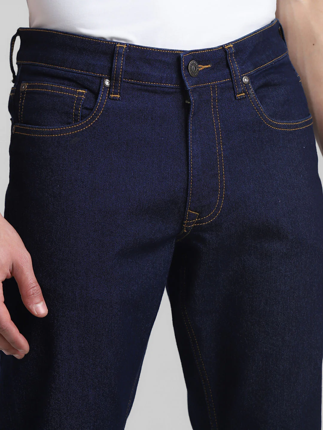 Dark Blue Low Rise Glenn Slim Fit Jeans - Image 4