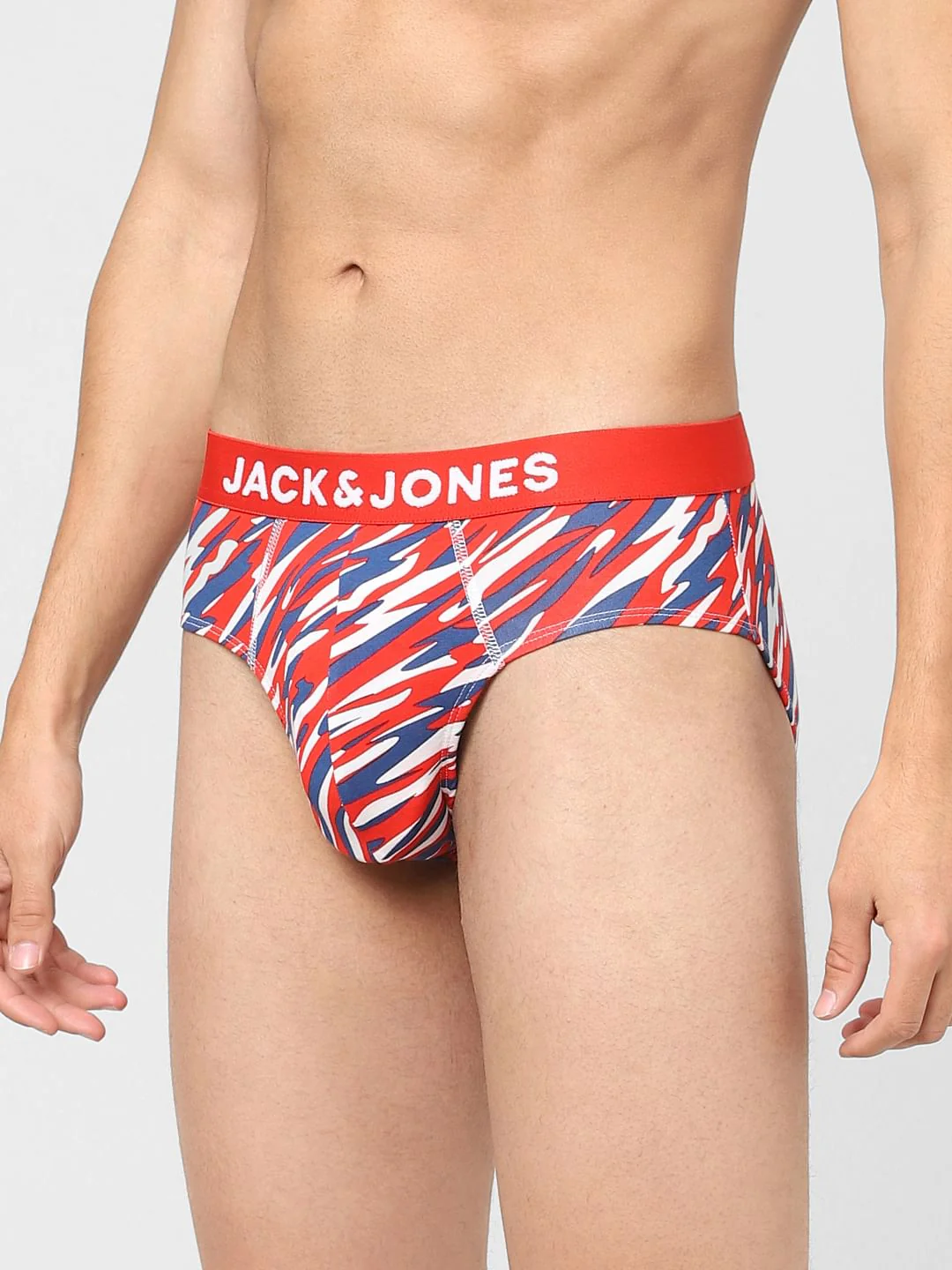 Red & Blue Printed Briefs - Image 2