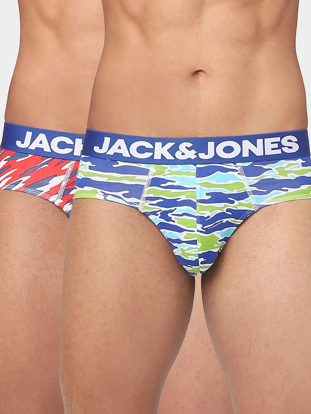 Pack Of 2 Abstract Print Briefs