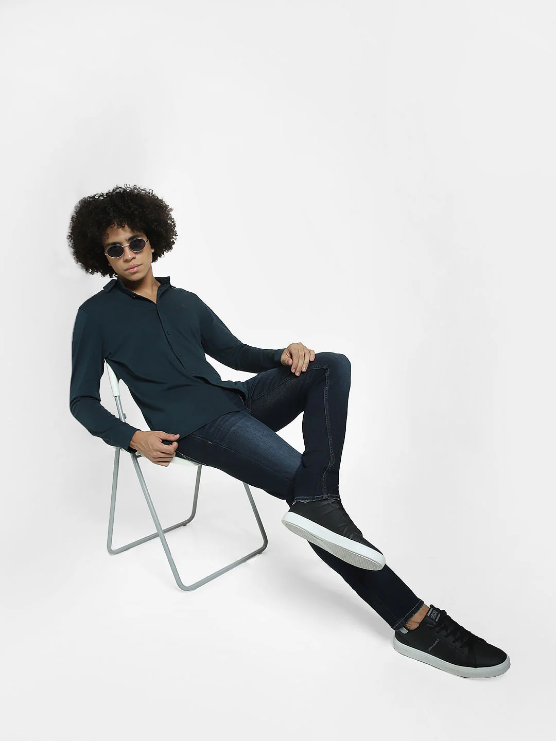 Dark Blue Low Rise Ben Skinny Fit Jeans