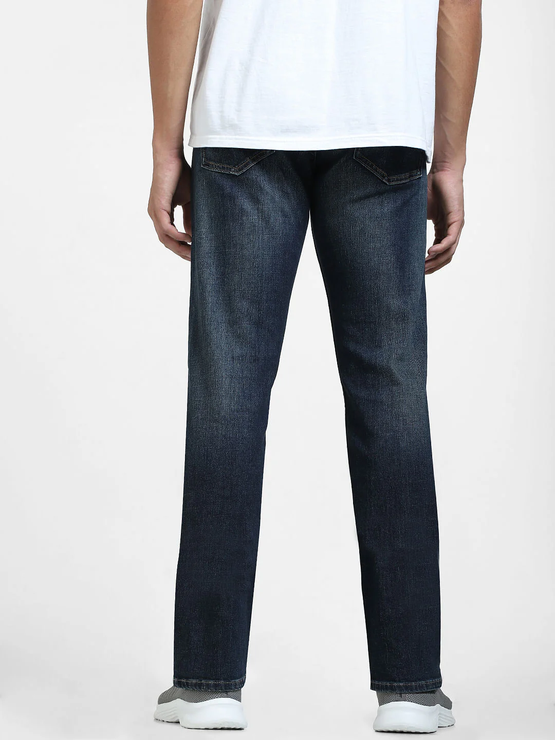 Dark Blue Mid Rise Clark Regular Jeans - Image 4
