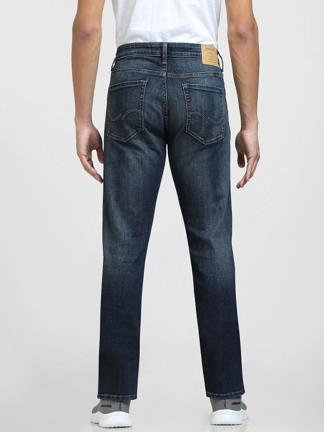 Dark Blue Mid Rise Clark Regular Jeans - Image 7