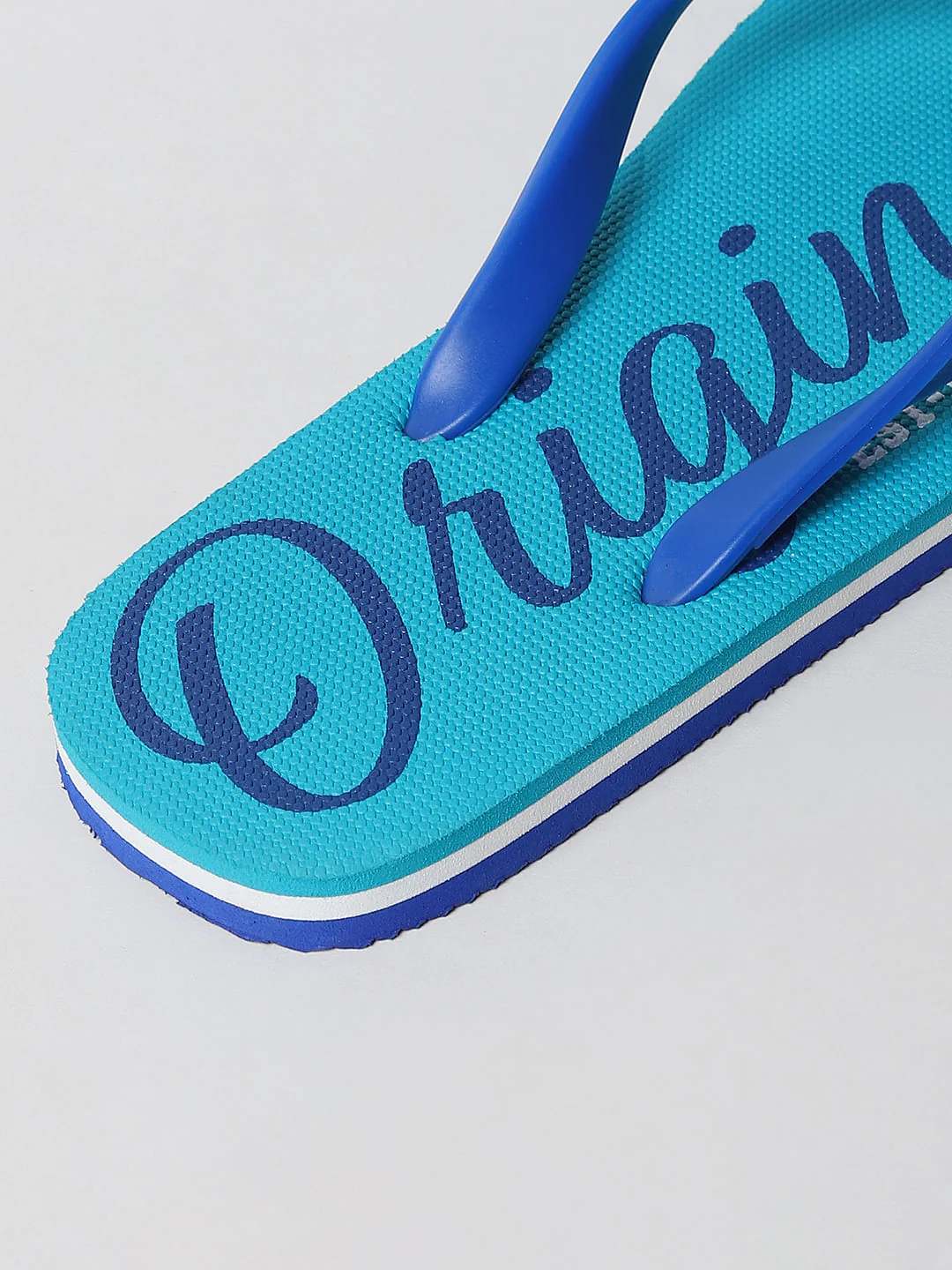 Blue Logo Print Flip Flops - Image 12